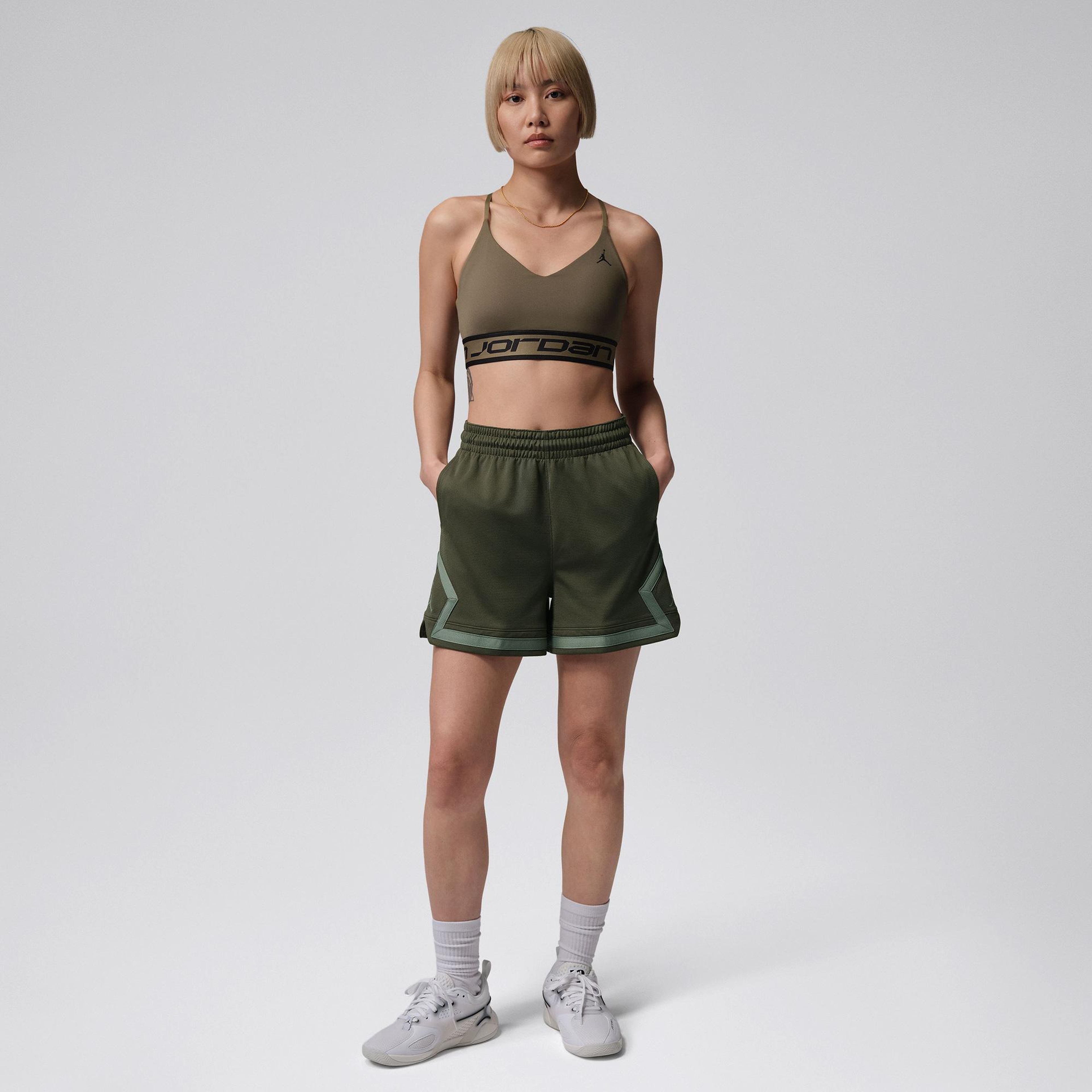 Jordan Sport Diamond 10 cm Kadın Haki Şort