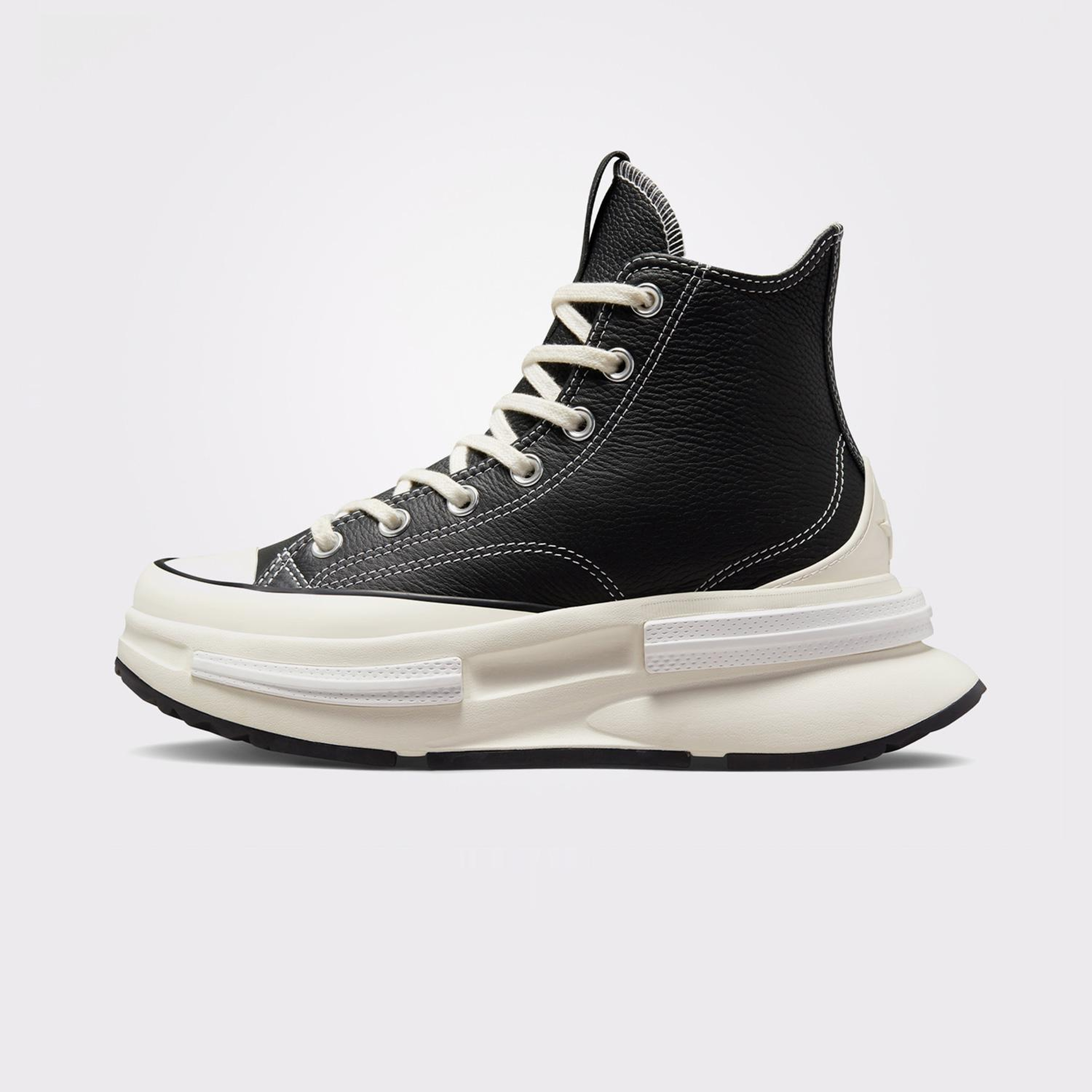 Converse Run Star Legacy Cx Foundational Unisex Siyah Deri Platform Sneaker