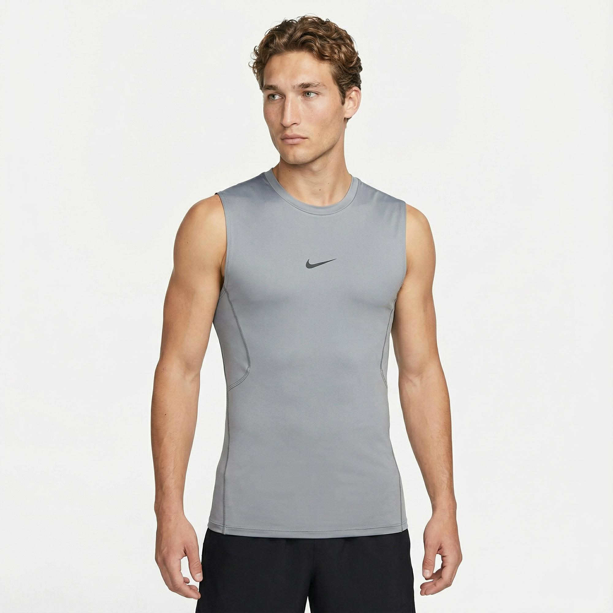 Nike Pro Dri-Fit Erkek Gri T-Shirt