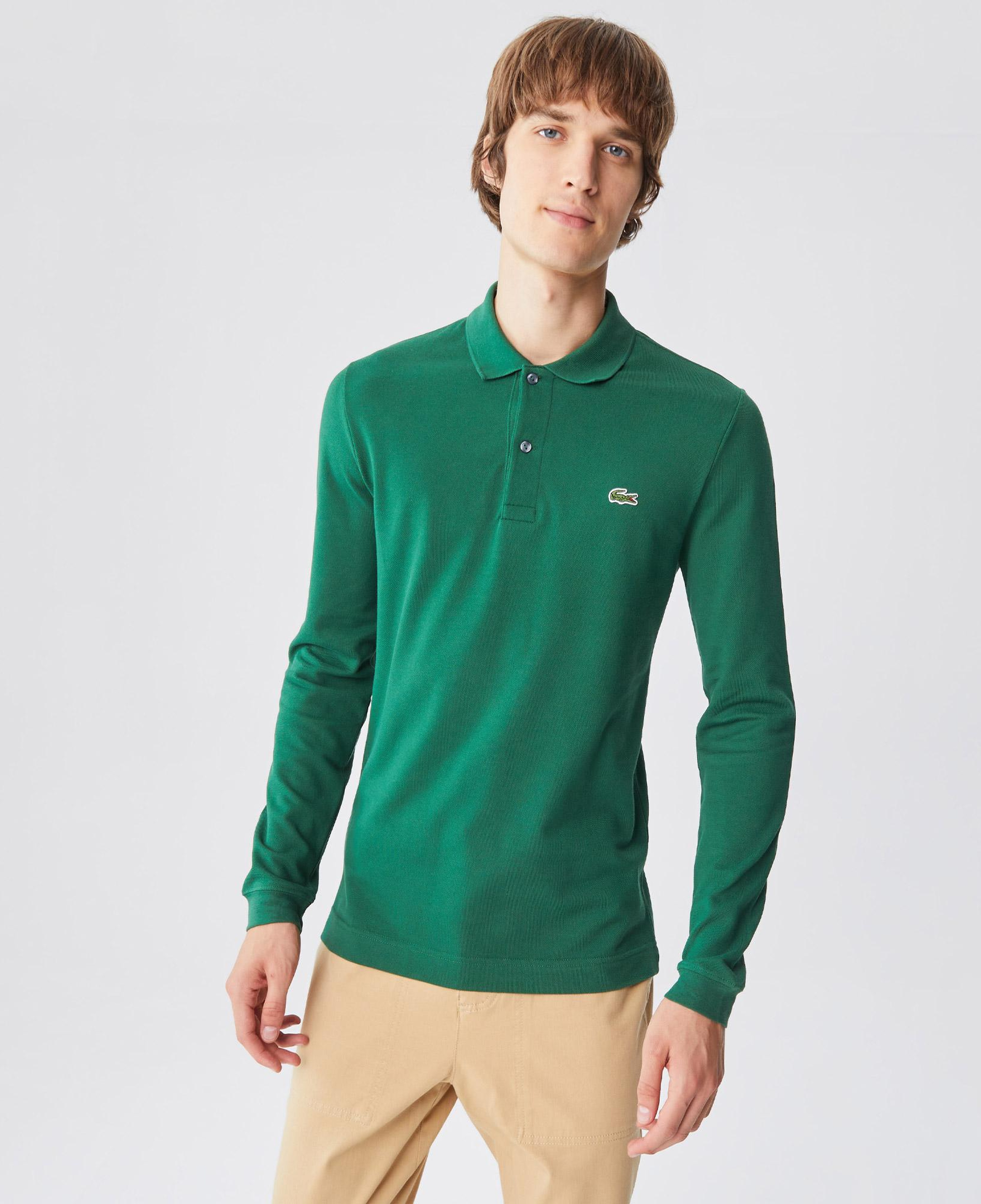 Lacoste L.12.12 Erkek Slim Fit Uzun Kollu Yeşil Polo