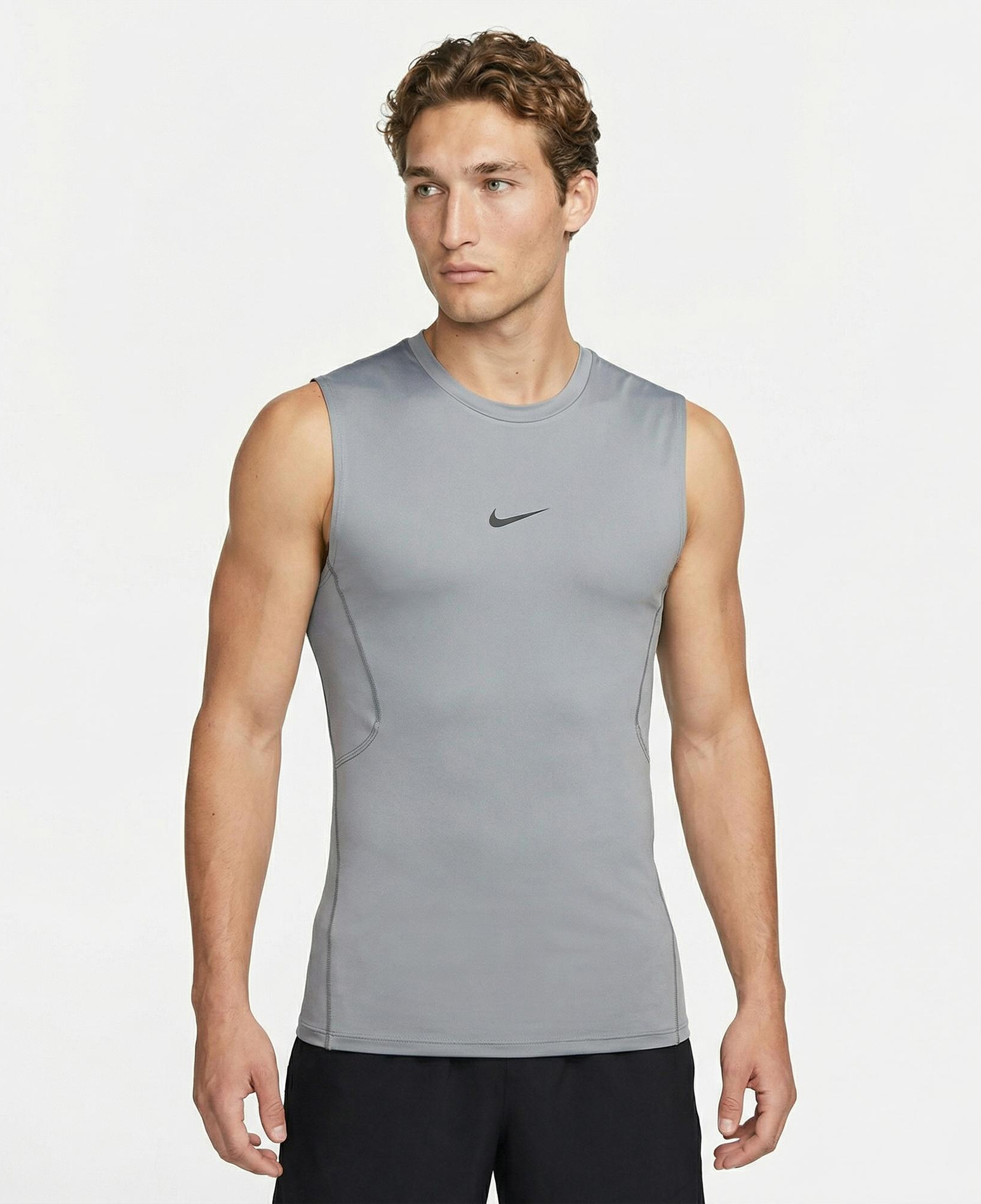 Nike Pro Dri-Fit Erkek Gri T-Shirt