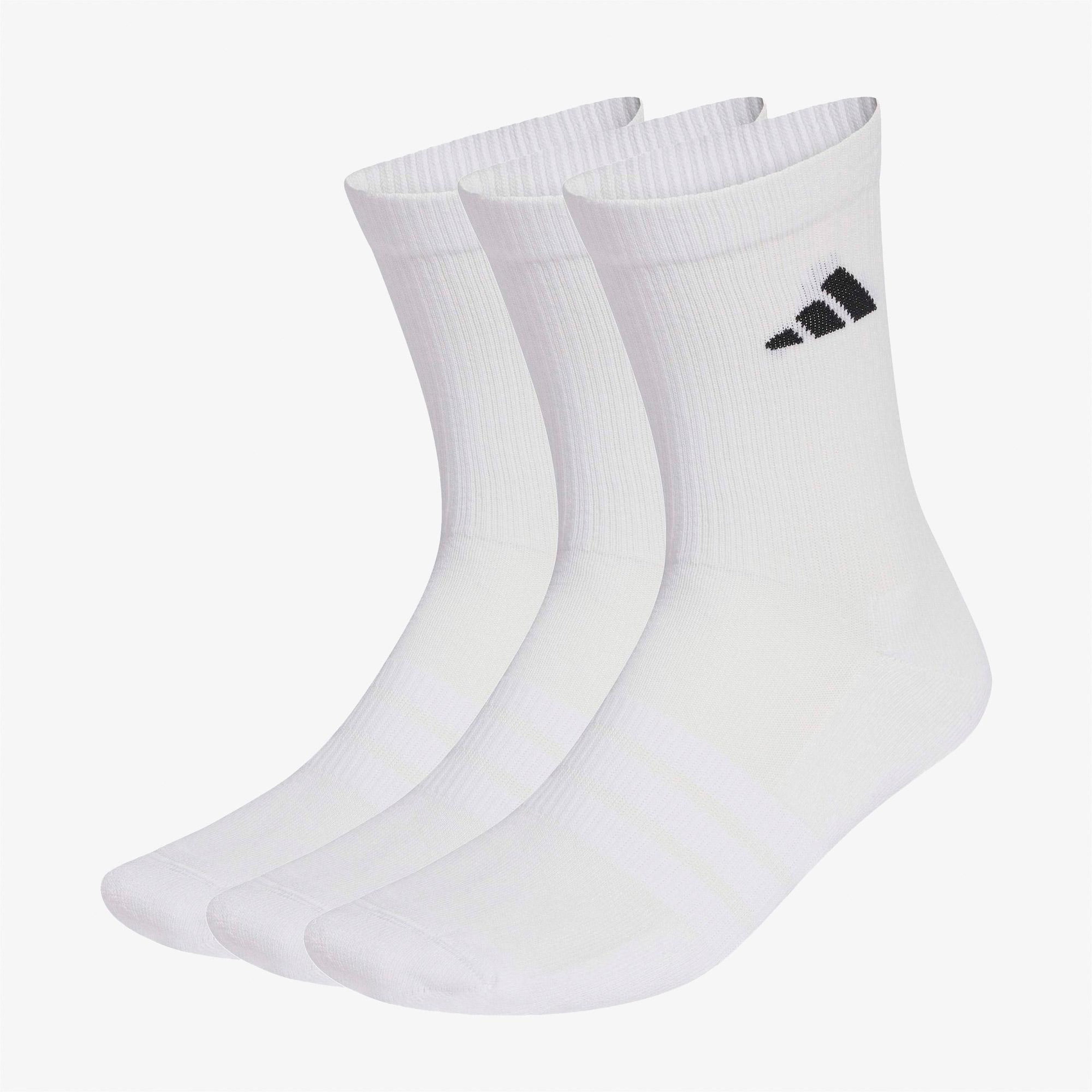 adidas Cushioned Sportswear 3' lü Unisex Beyaz Çorap