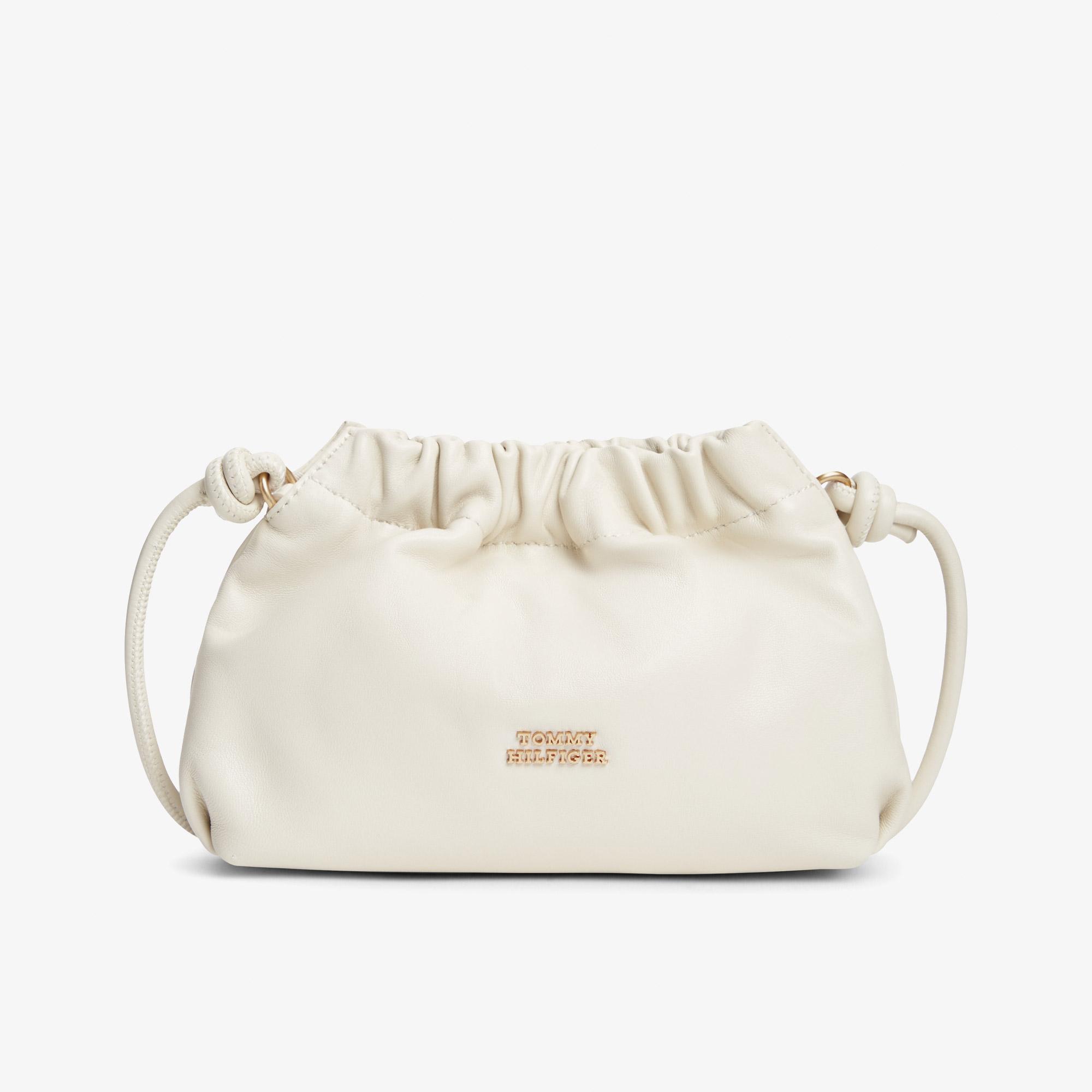 Tommy Hilfiger Soft Leather Kadın Bej Çapraz Çanta