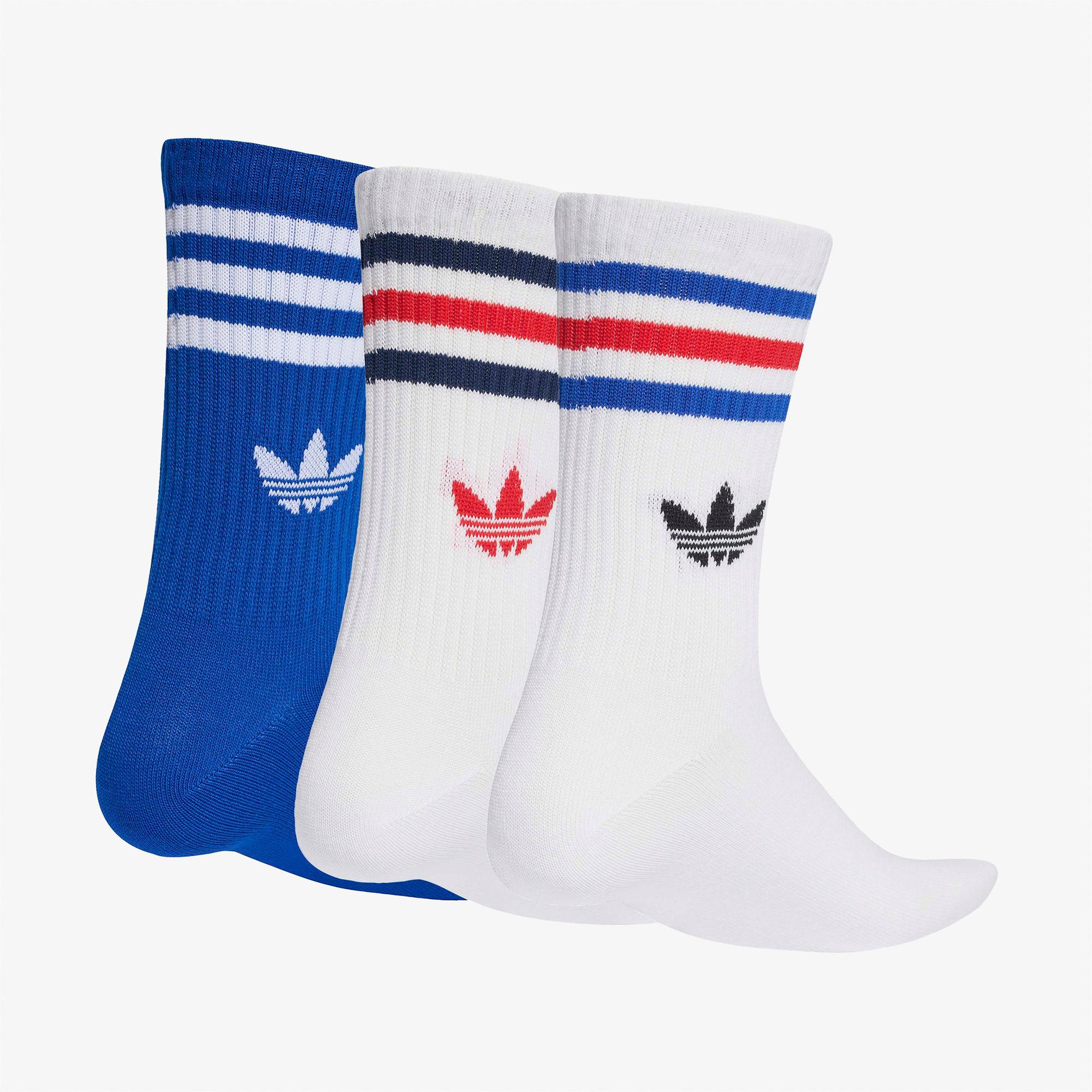 adidas 3-Stripes 3' lü Unisex Renkli Çorap