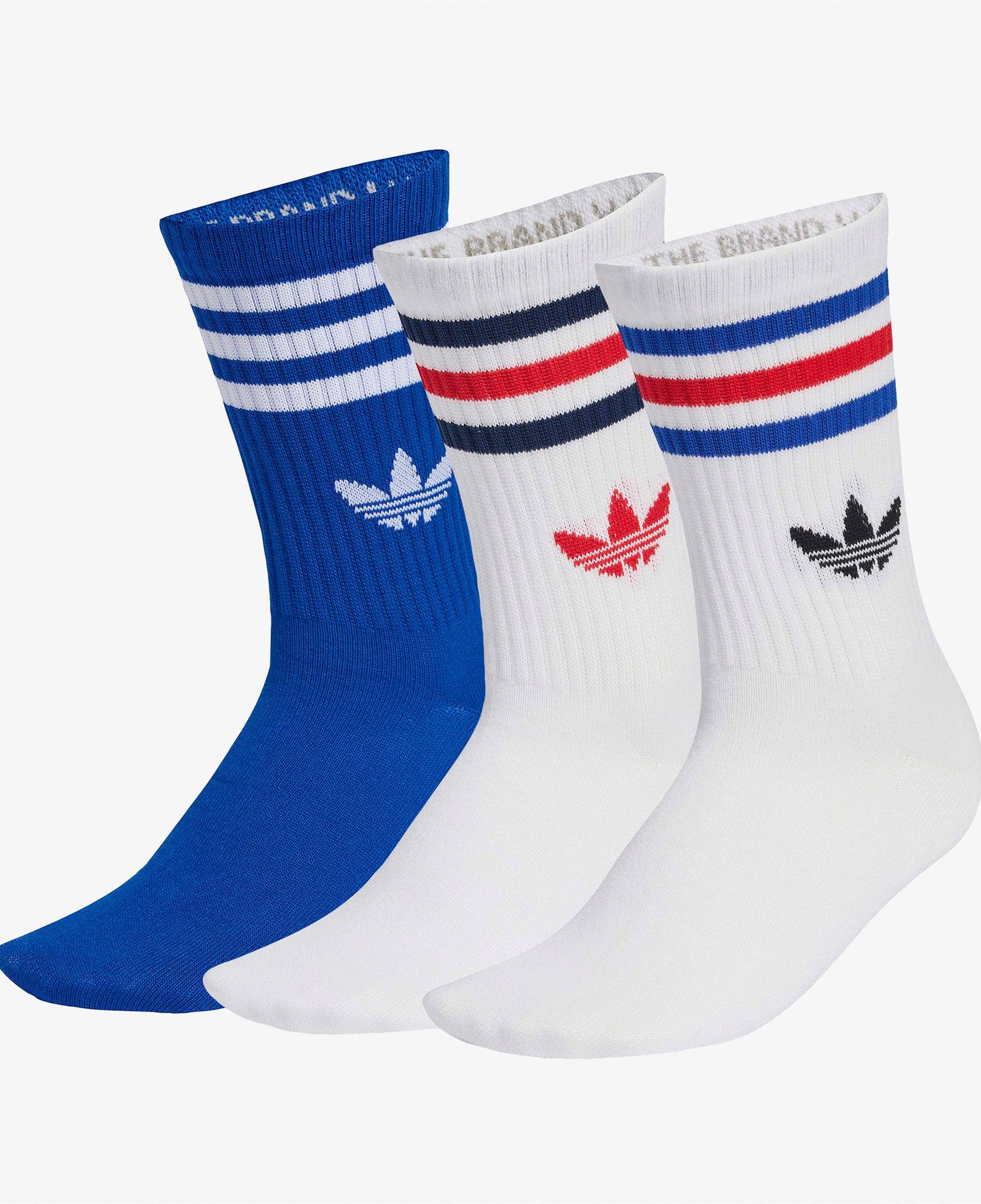 adidas 3-Stripes 3' lü Unisex Renkli Çorap