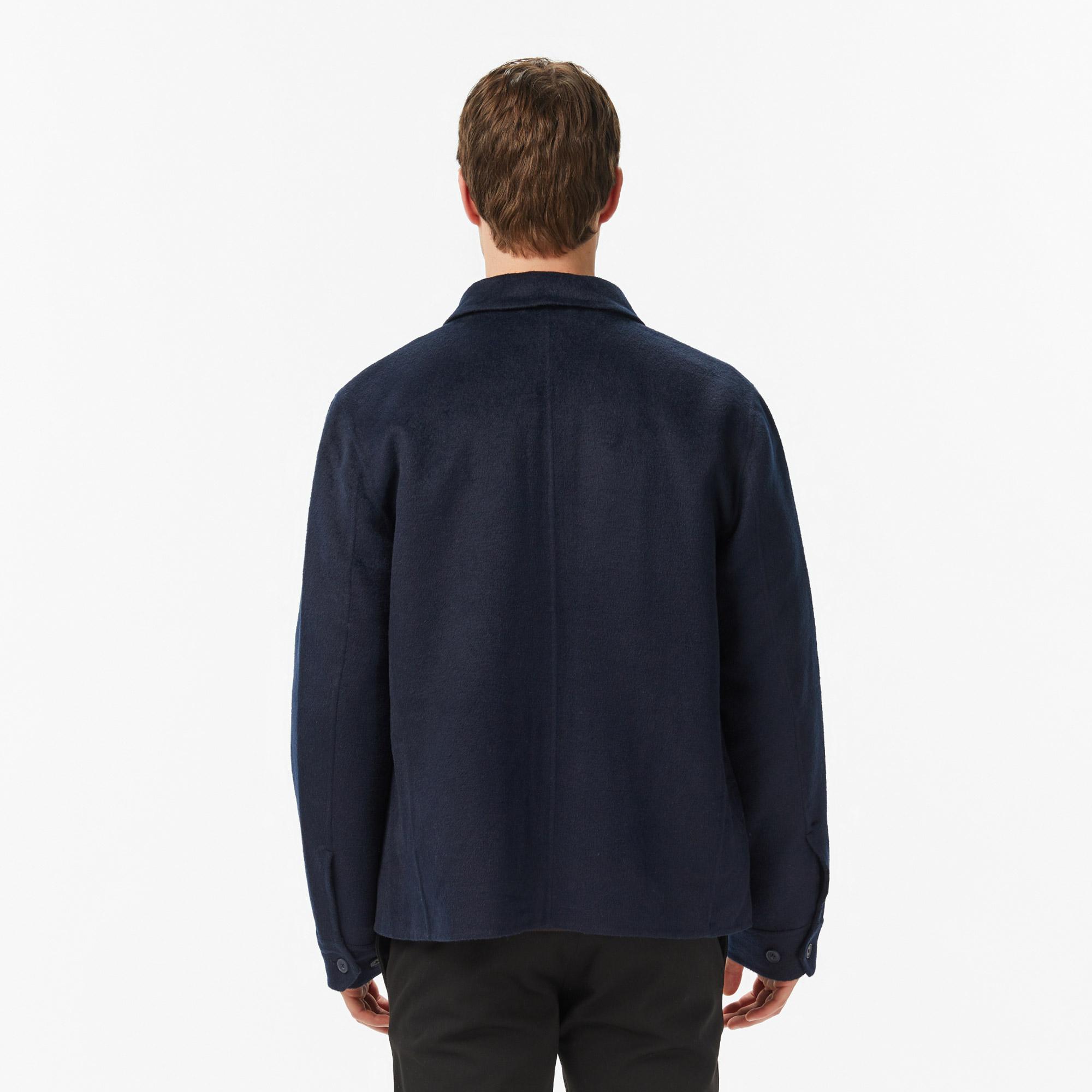 Nautica Erkek Lacivert Regular Fit Kaşe Ceket