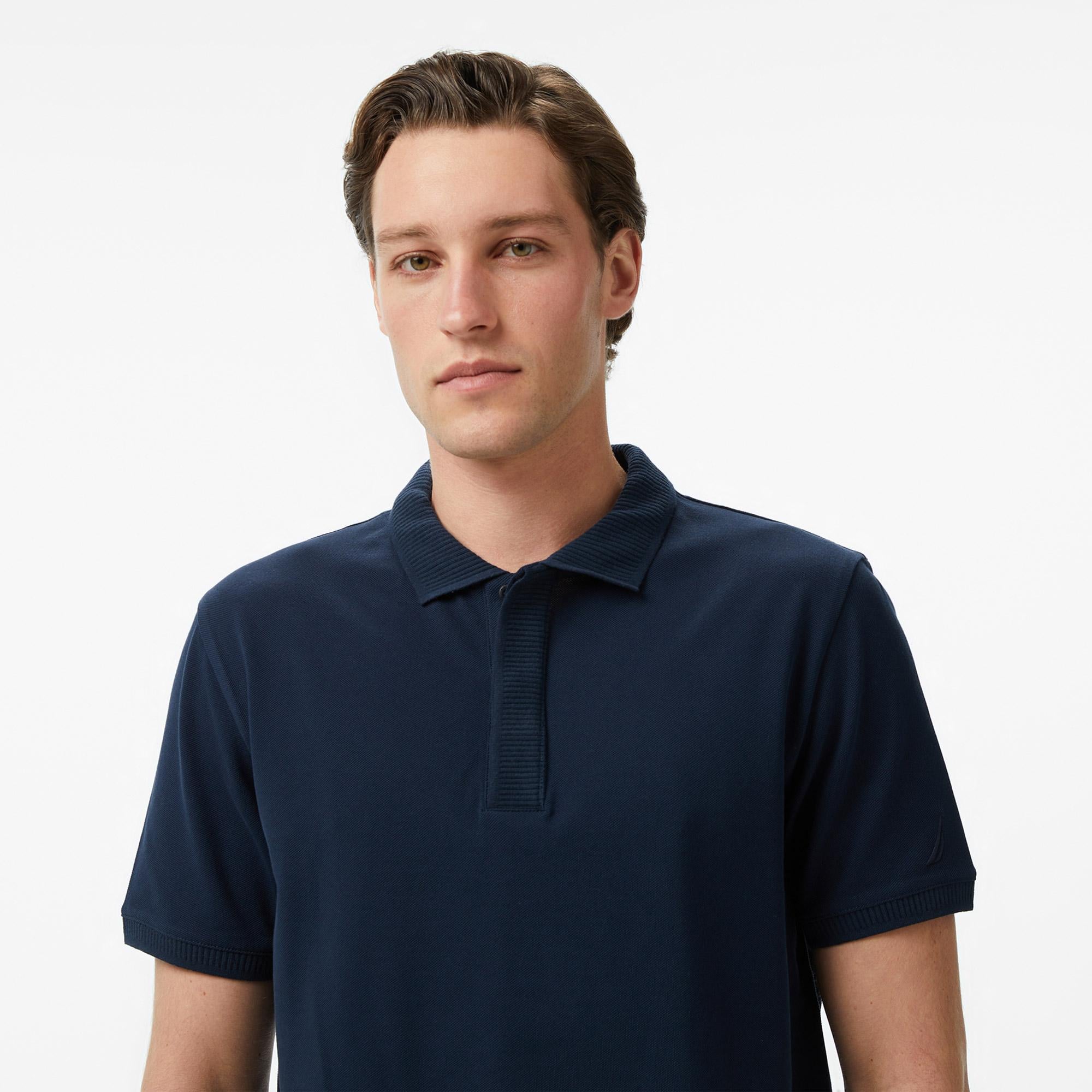 Nautica Erkek Lacivert Regular Fit Polo Yaka T-Shirt