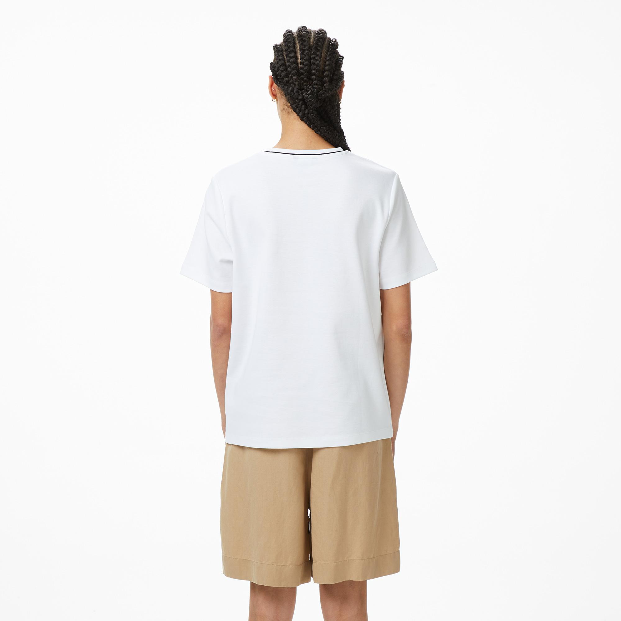 Nautica Kadın Beyaz Regular Fit T-Shirt