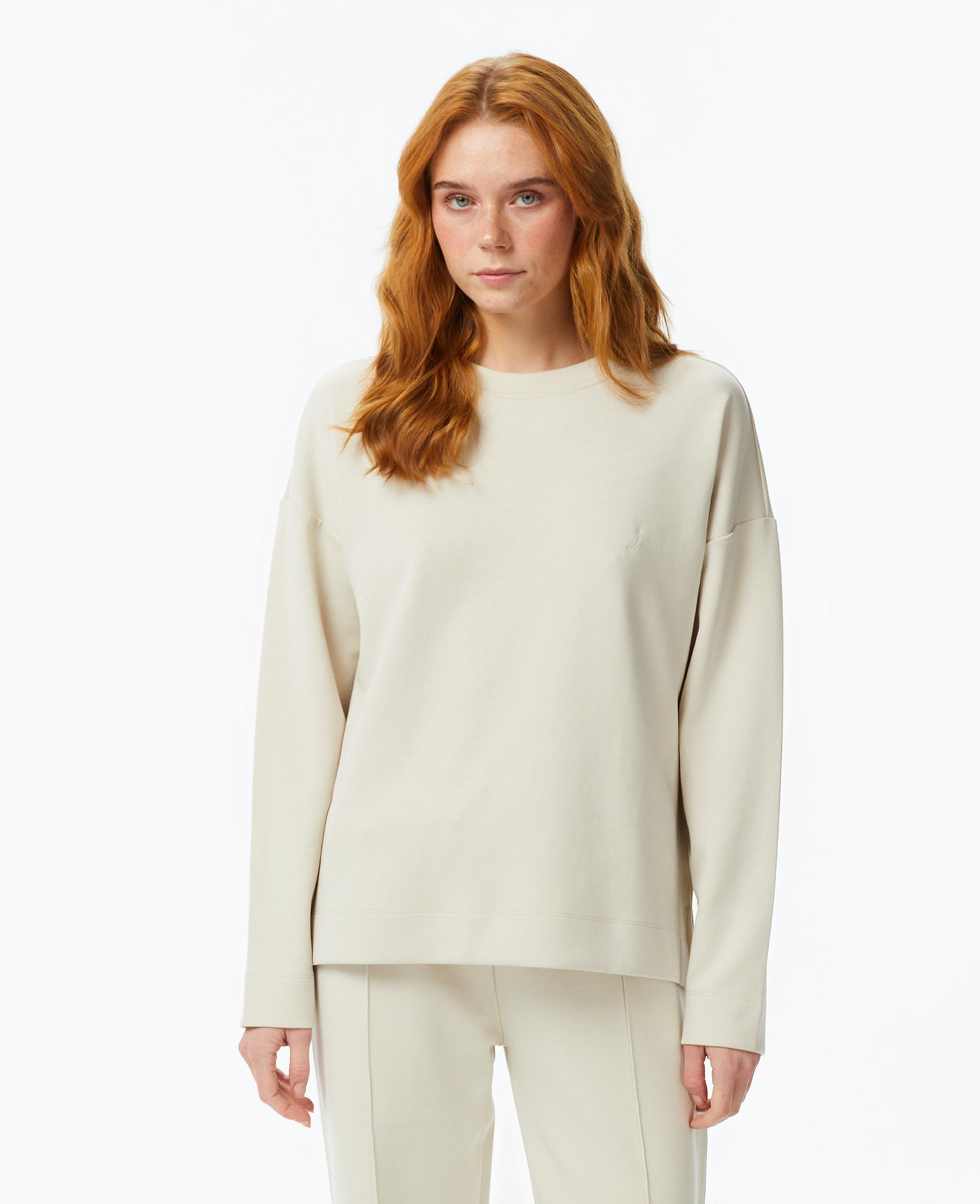 Nautica Kadın Bej Regular Fit Sweatshirt