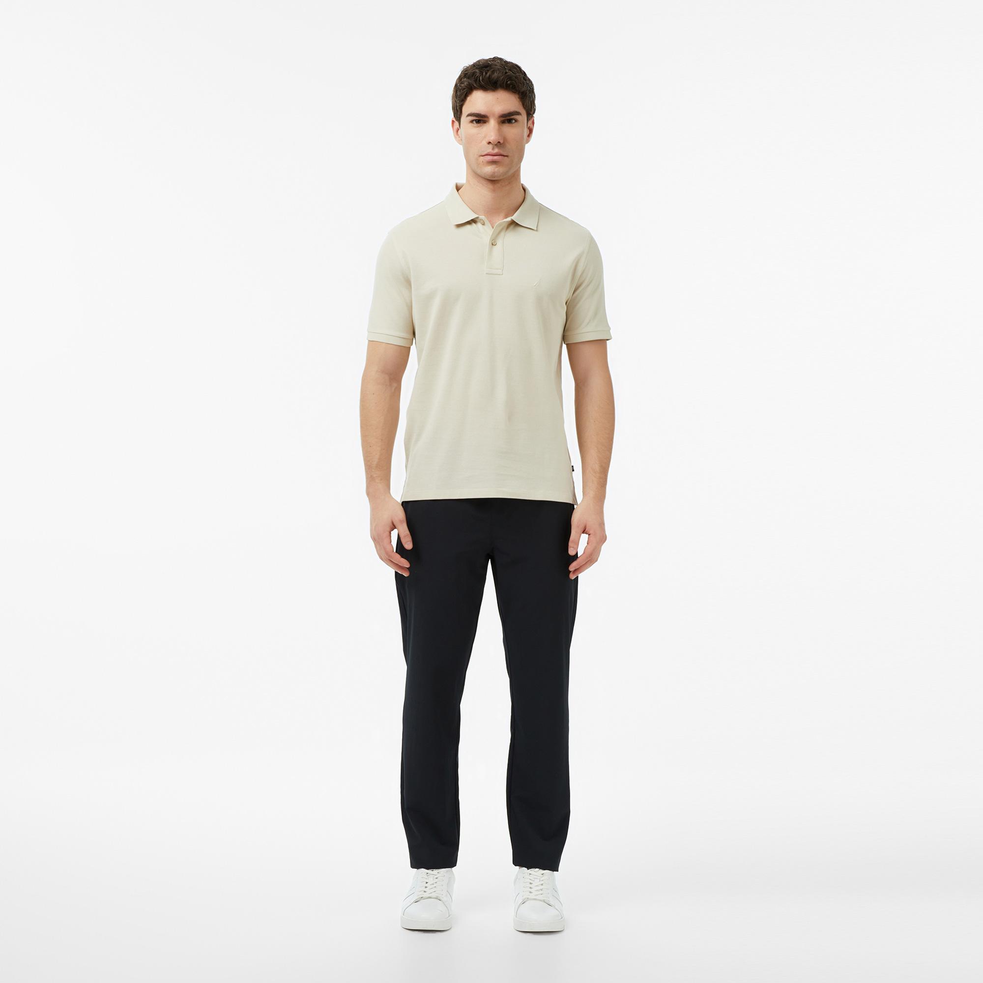 Nautica Erkek Bej Regular Fit Polo Yaka T-Shirt