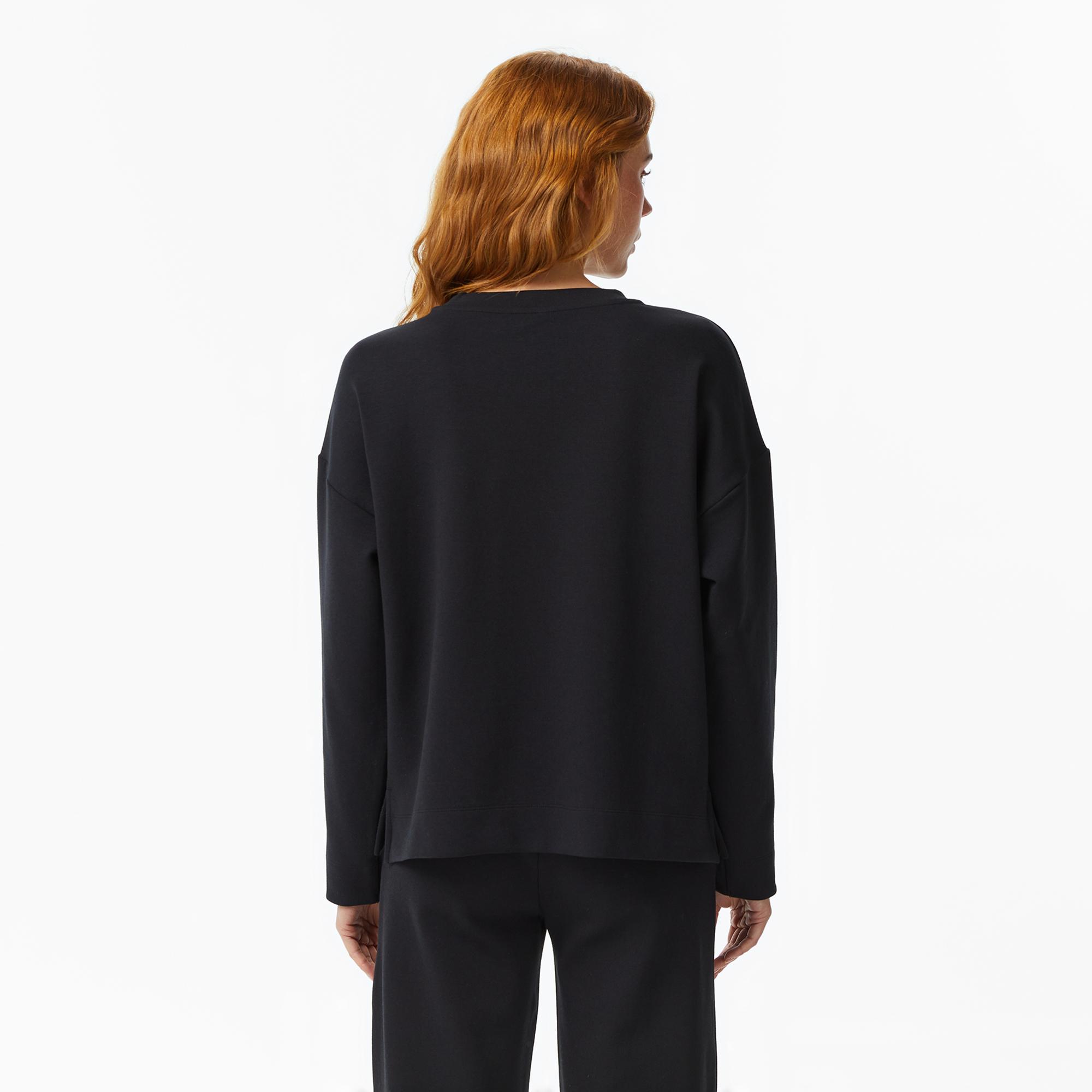 Nautica Kadın Siyah Regular Fit Sweatshirt