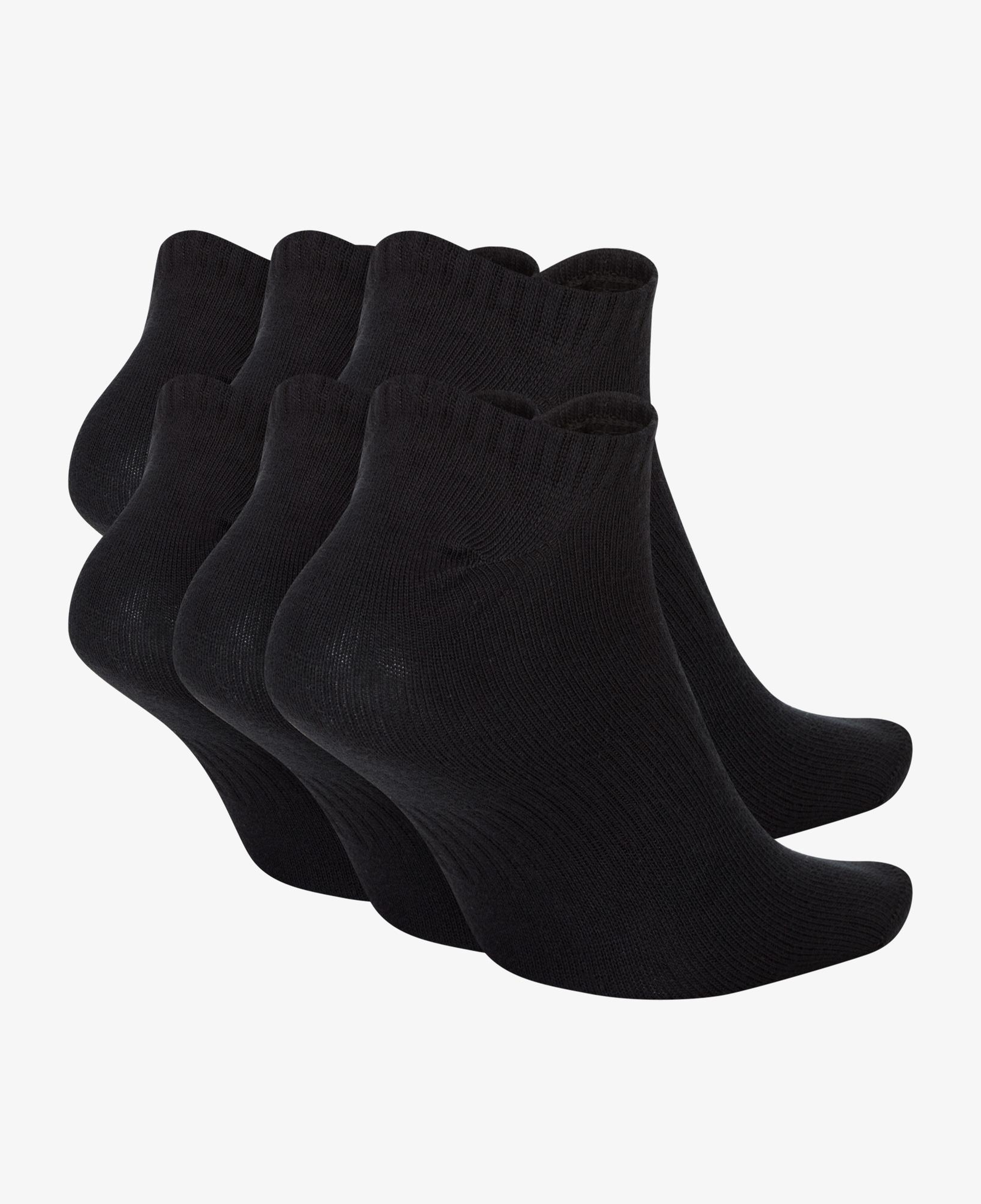 Nike Everyday Lightweight No-Show 6'lı Unisex Siyah Çorap