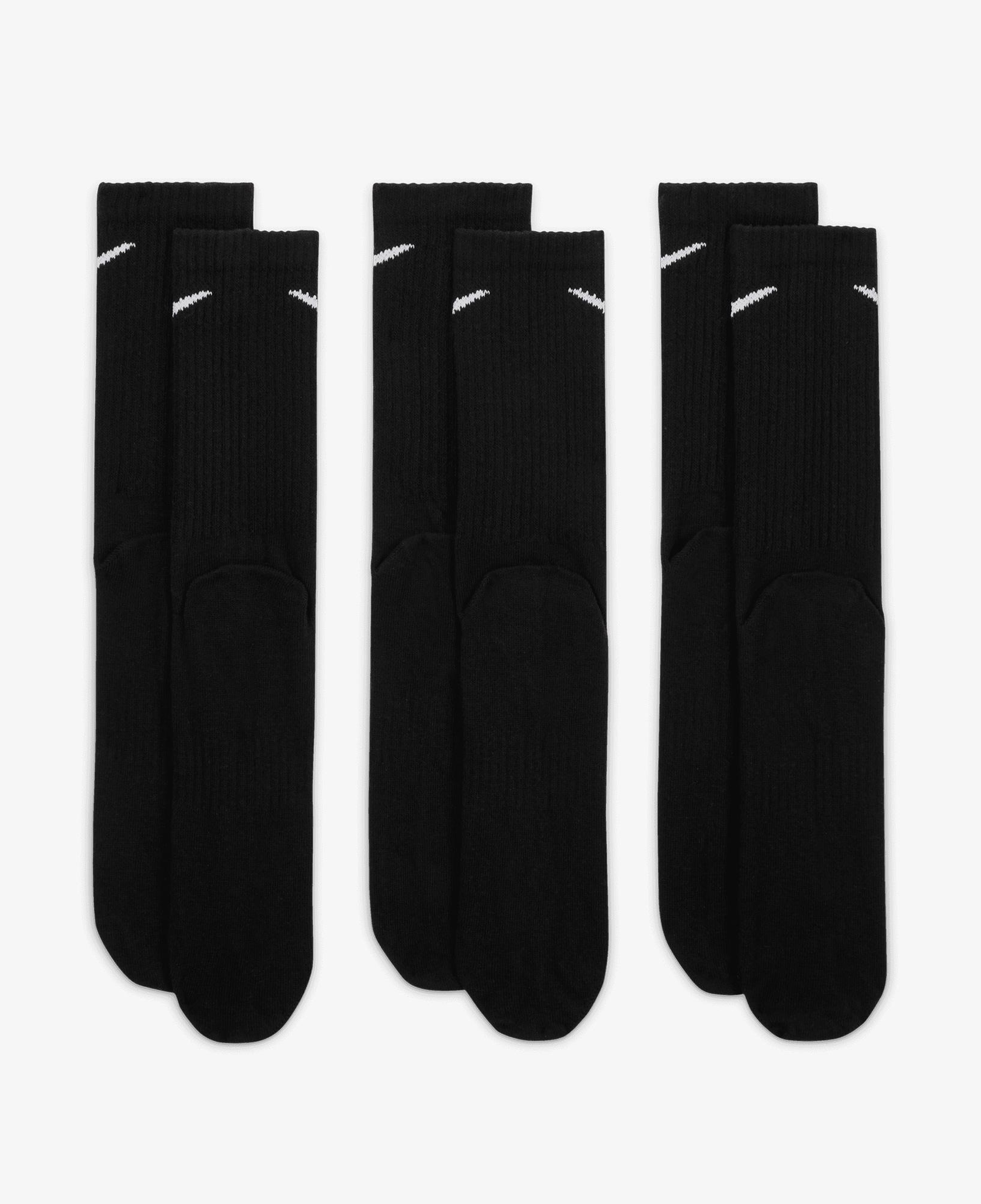 Nike Everyday Crew 3' lü Unisex Siyah Çorap