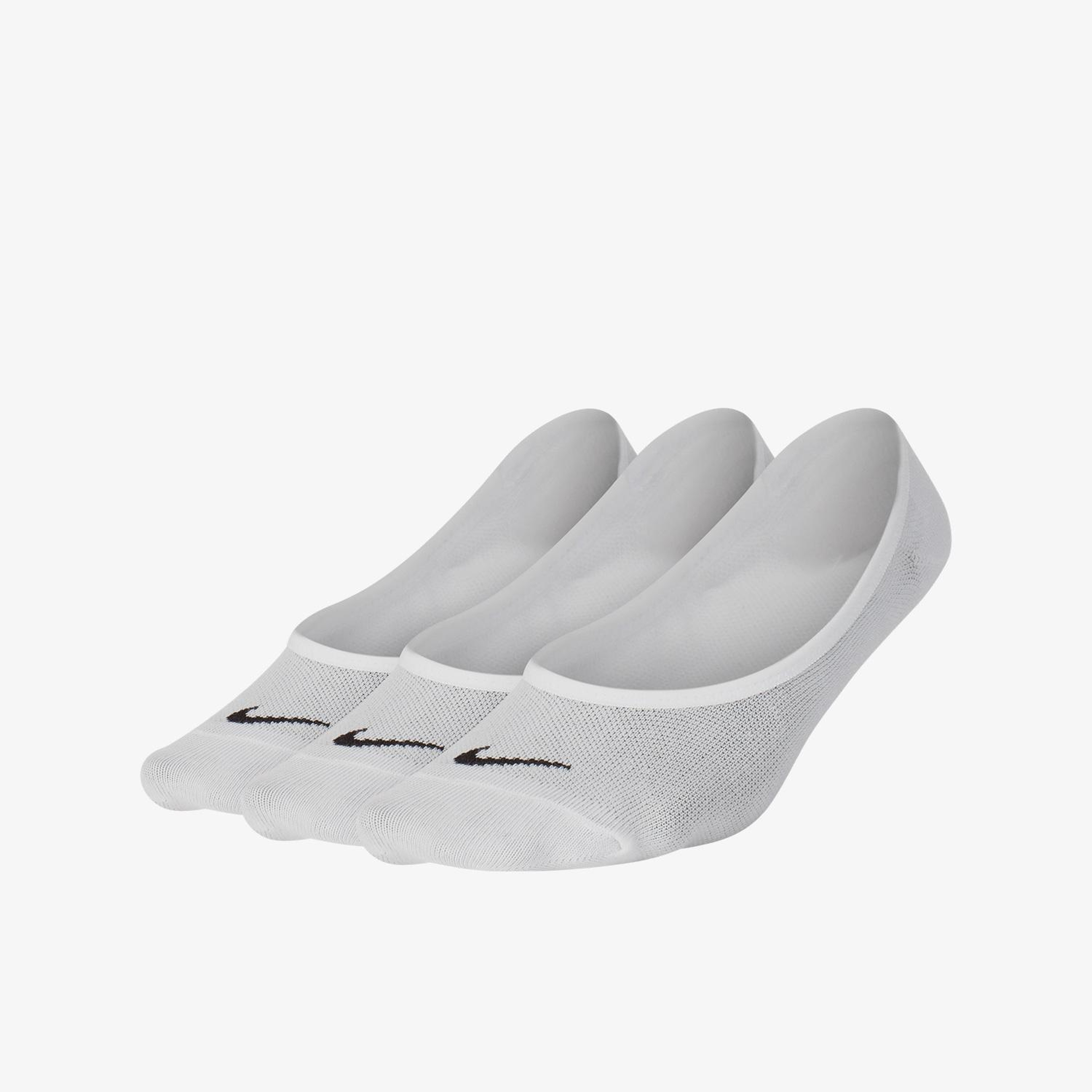 Nike Everyday Lightweight Foot 3'lü Kadın Beyaz Çorap