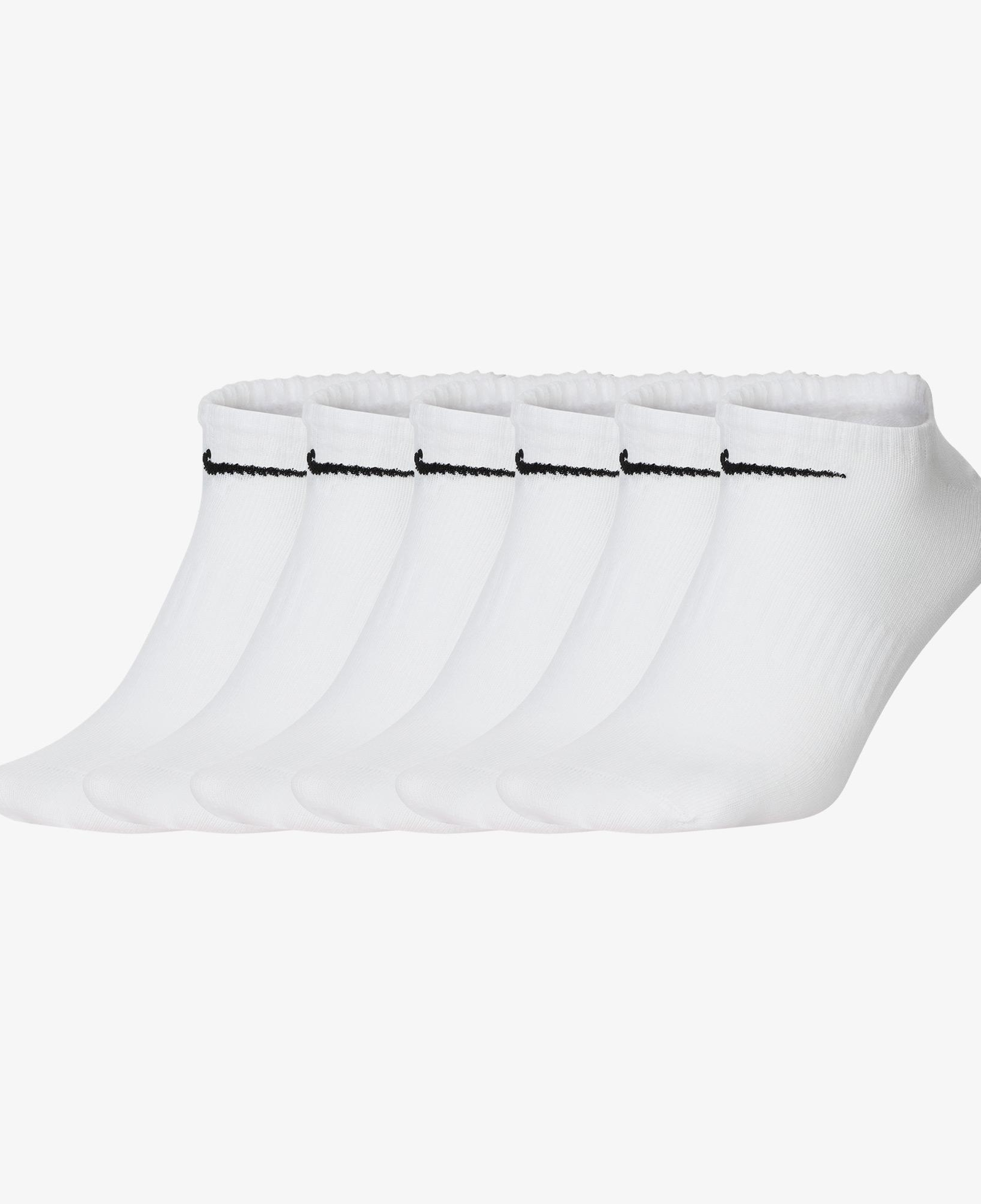 Nike Everyday Lightweight No-Show 6'lı Unisex Beyaz Çorap