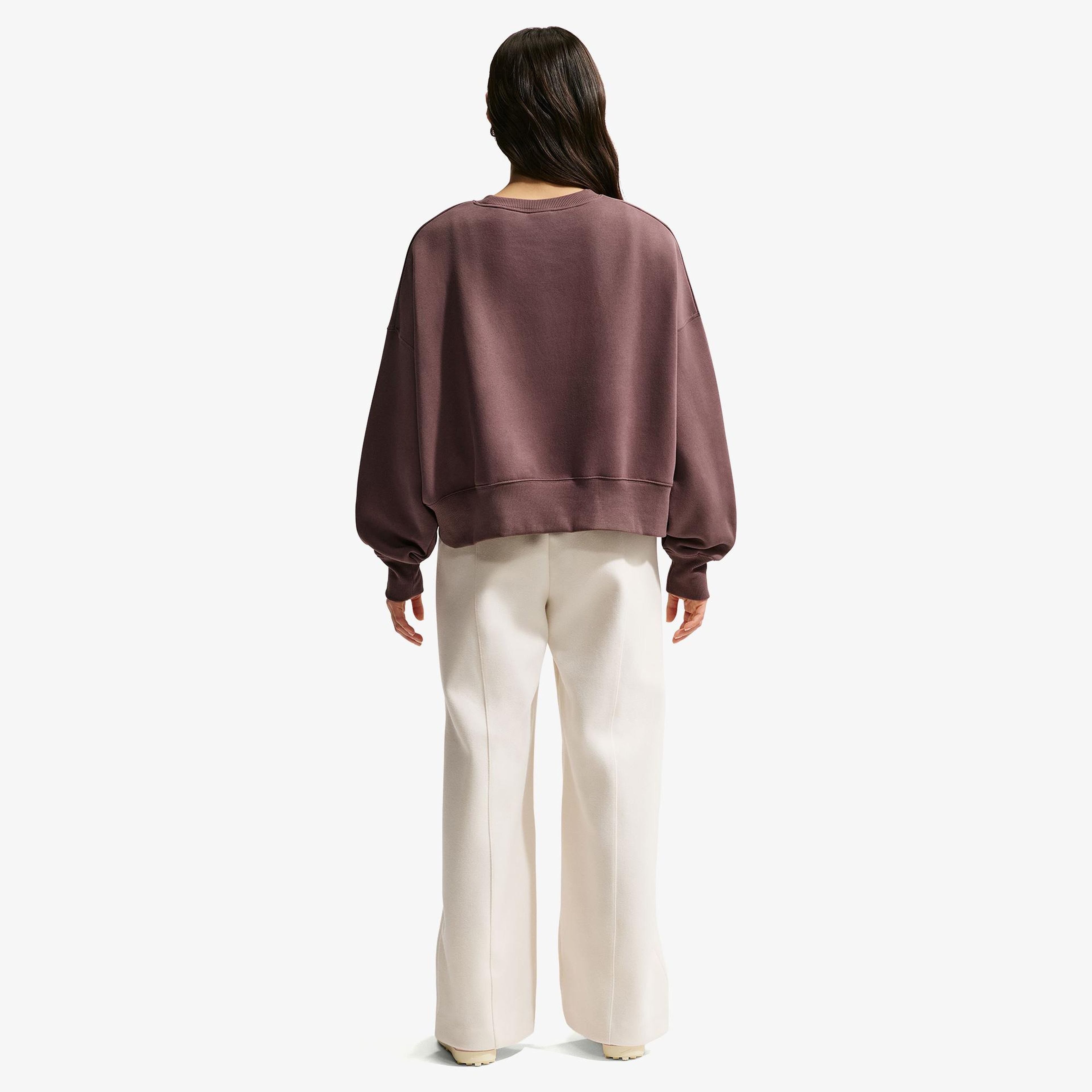 Nike Sportswear Phoenix Fleece Kadın Mor Sweatshirt