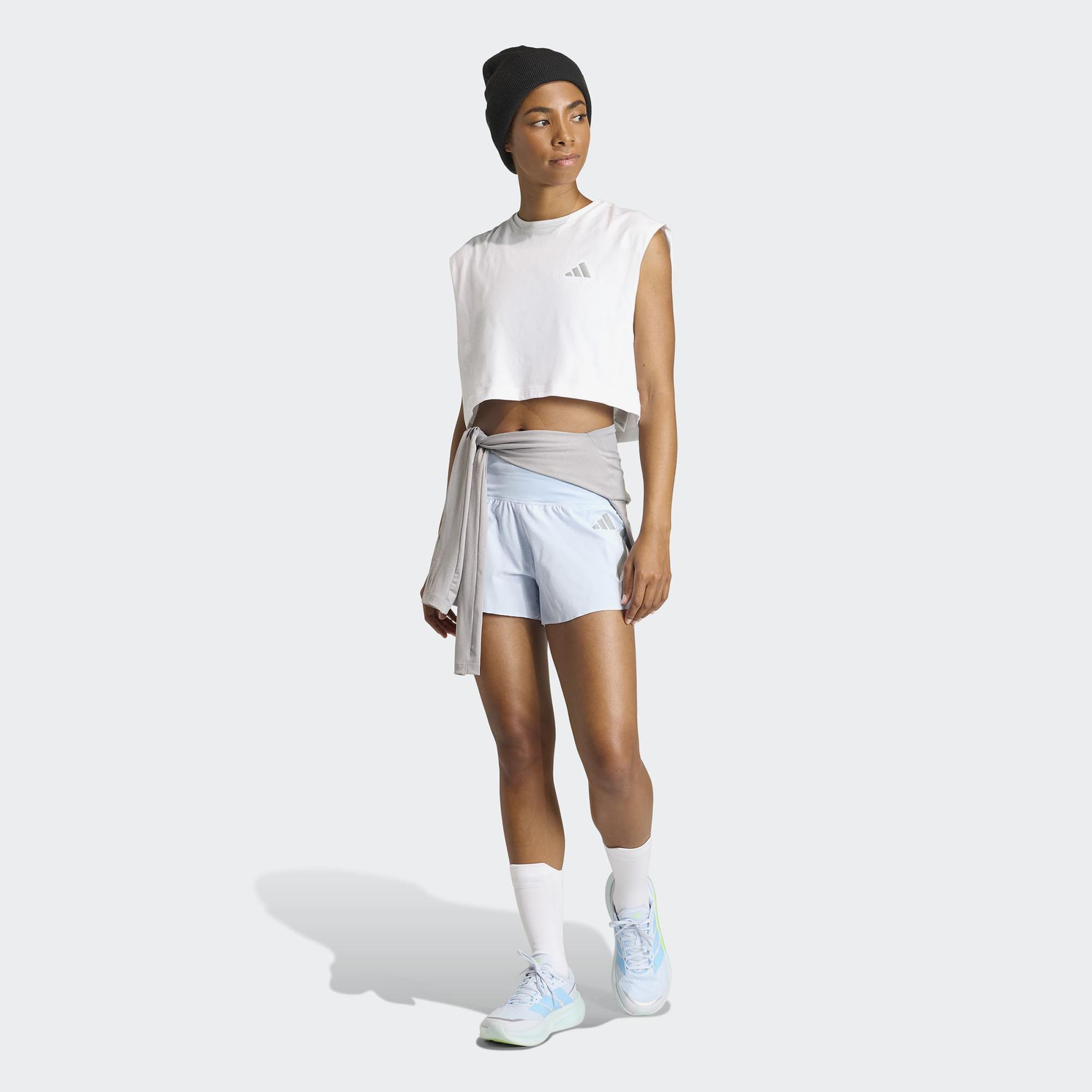 adidas Adi365 Running Essentials Kadın Beyaz Crop T-Shirt