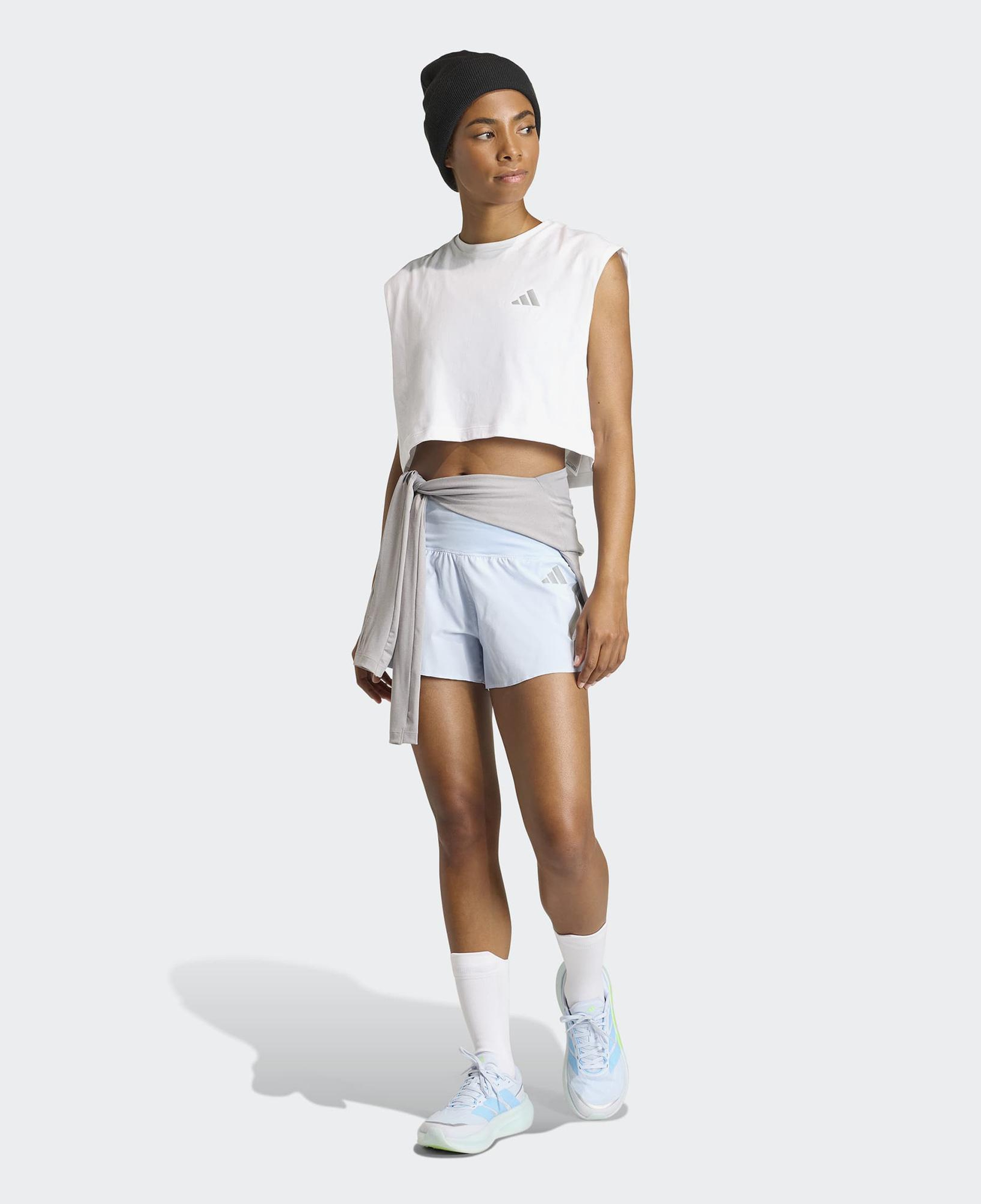 adidas Adi365 Running Essentials Kadın Beyaz Crop T-Shirt