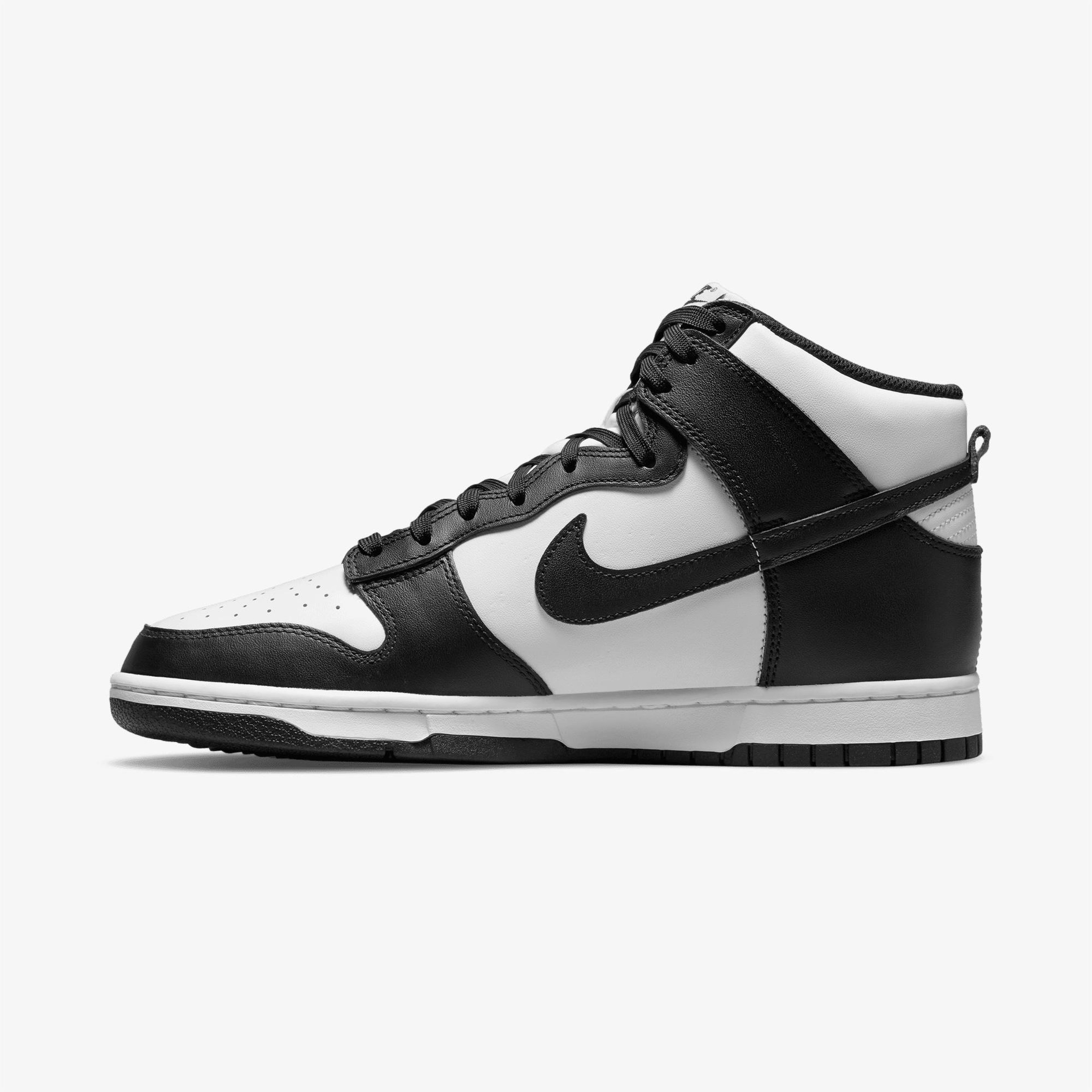 Nike Dunk Hi Retro Panda Erkek Beyaz/Siyah Spor Ayakkabı