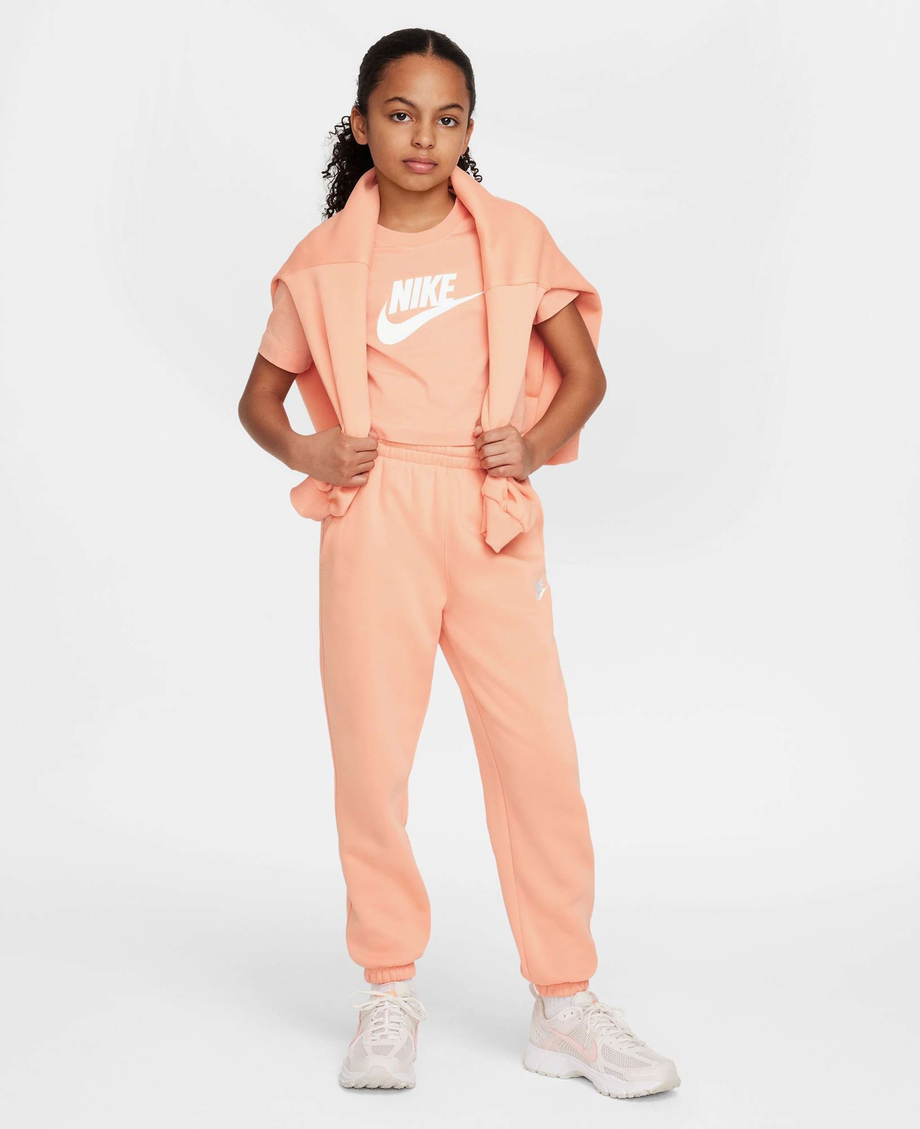 Nike Sportswear Futura Çocuk Turuncu Crop T-Shirt