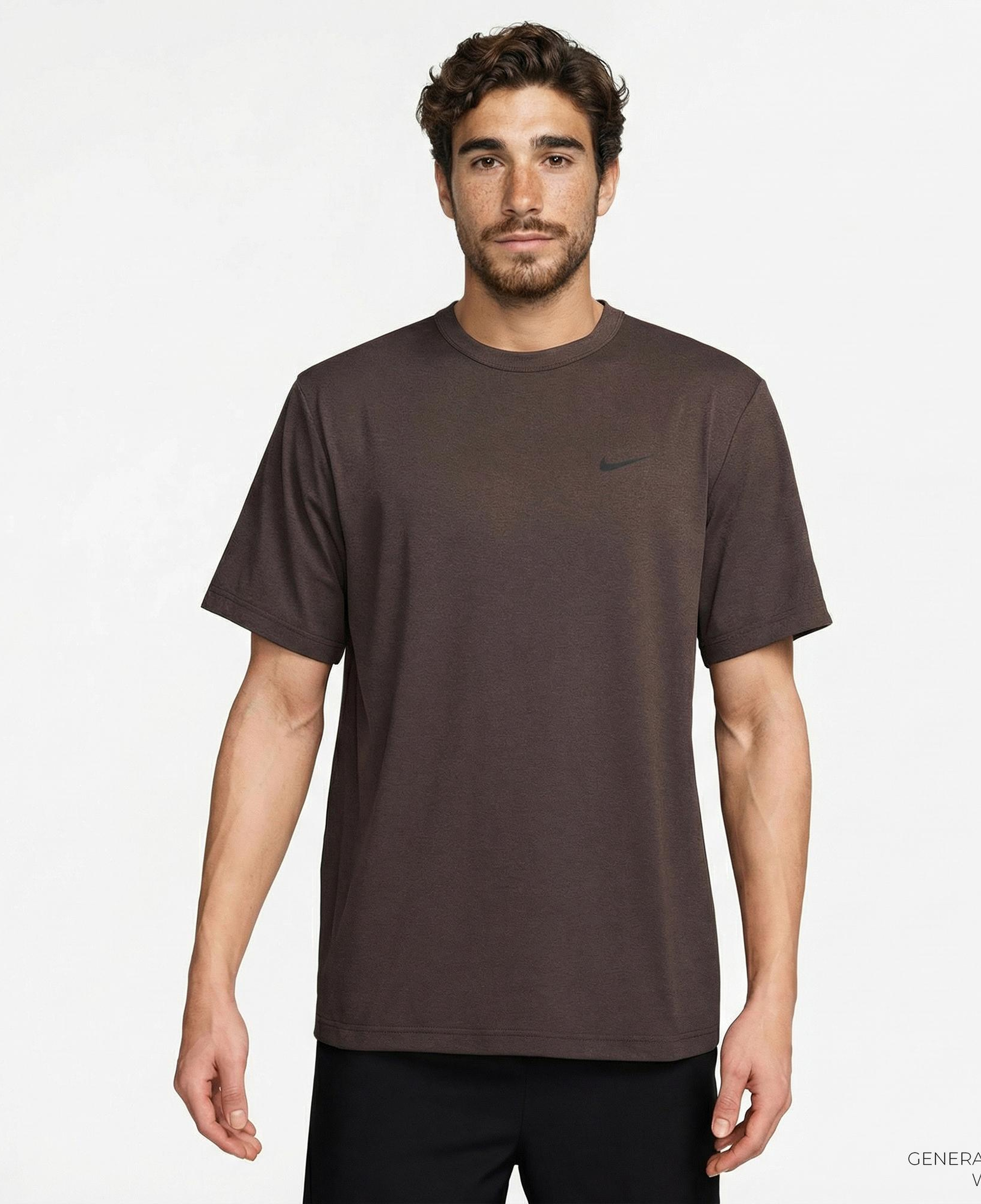 Nike Dri-Fit Hyverse Erkek Kahverengi T-Shirt
