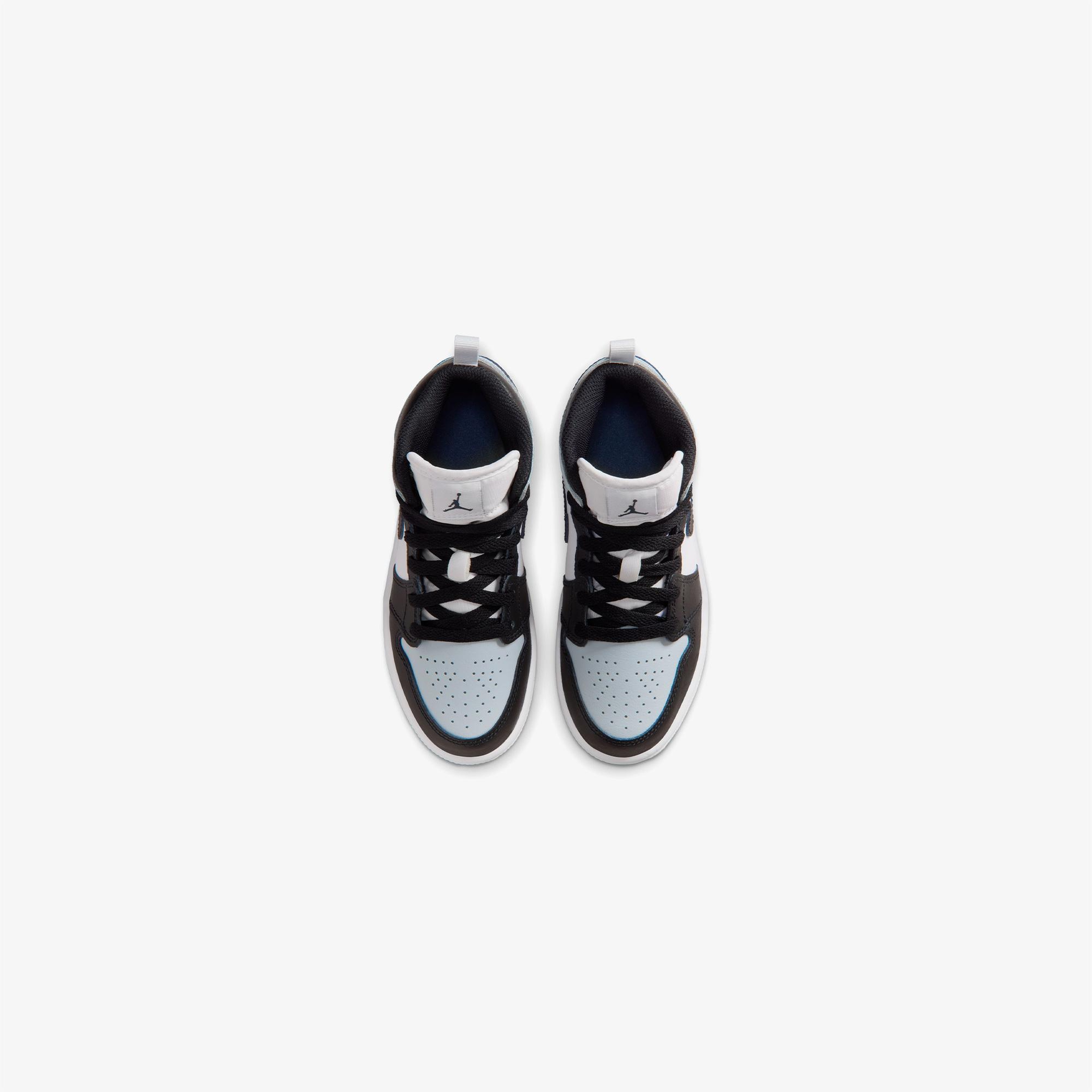 Jordan 1 Mid Çocuk Mavi Spor Ayakkabı