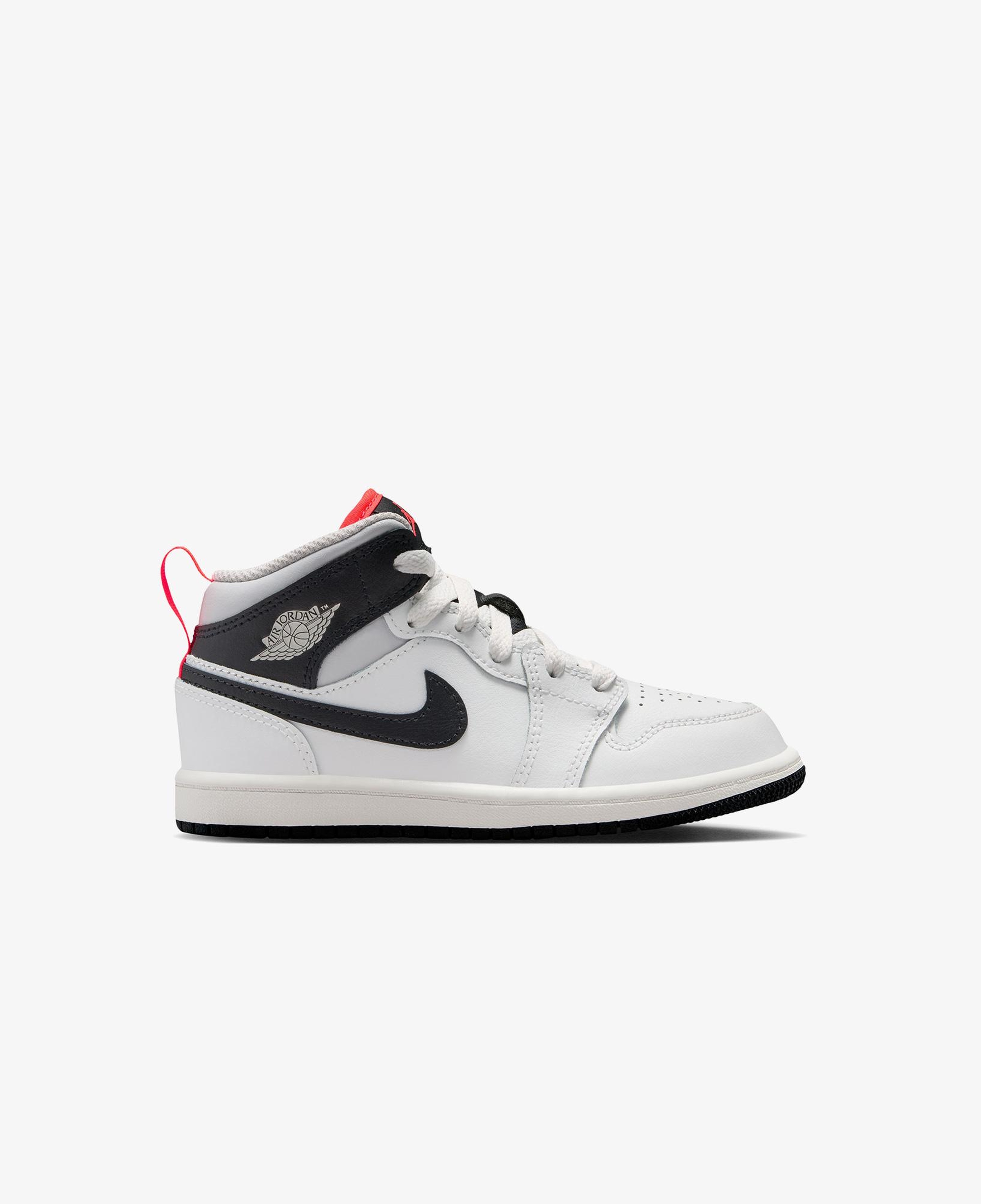 Jordan 1 Mid Çocuk Gri Spor Ayakkabı