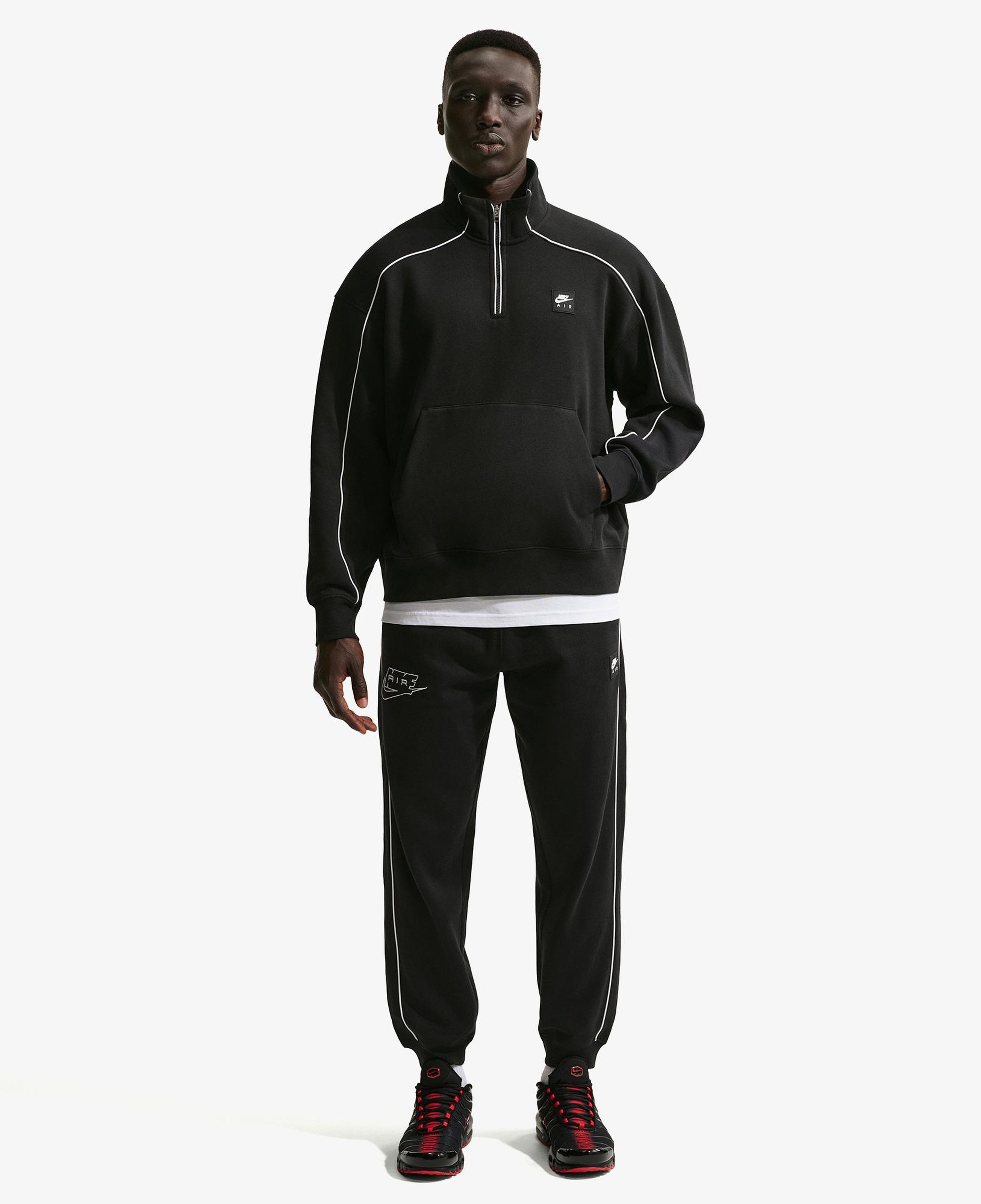 Nike Air Fleece Erkek Siyah Sweatshirt