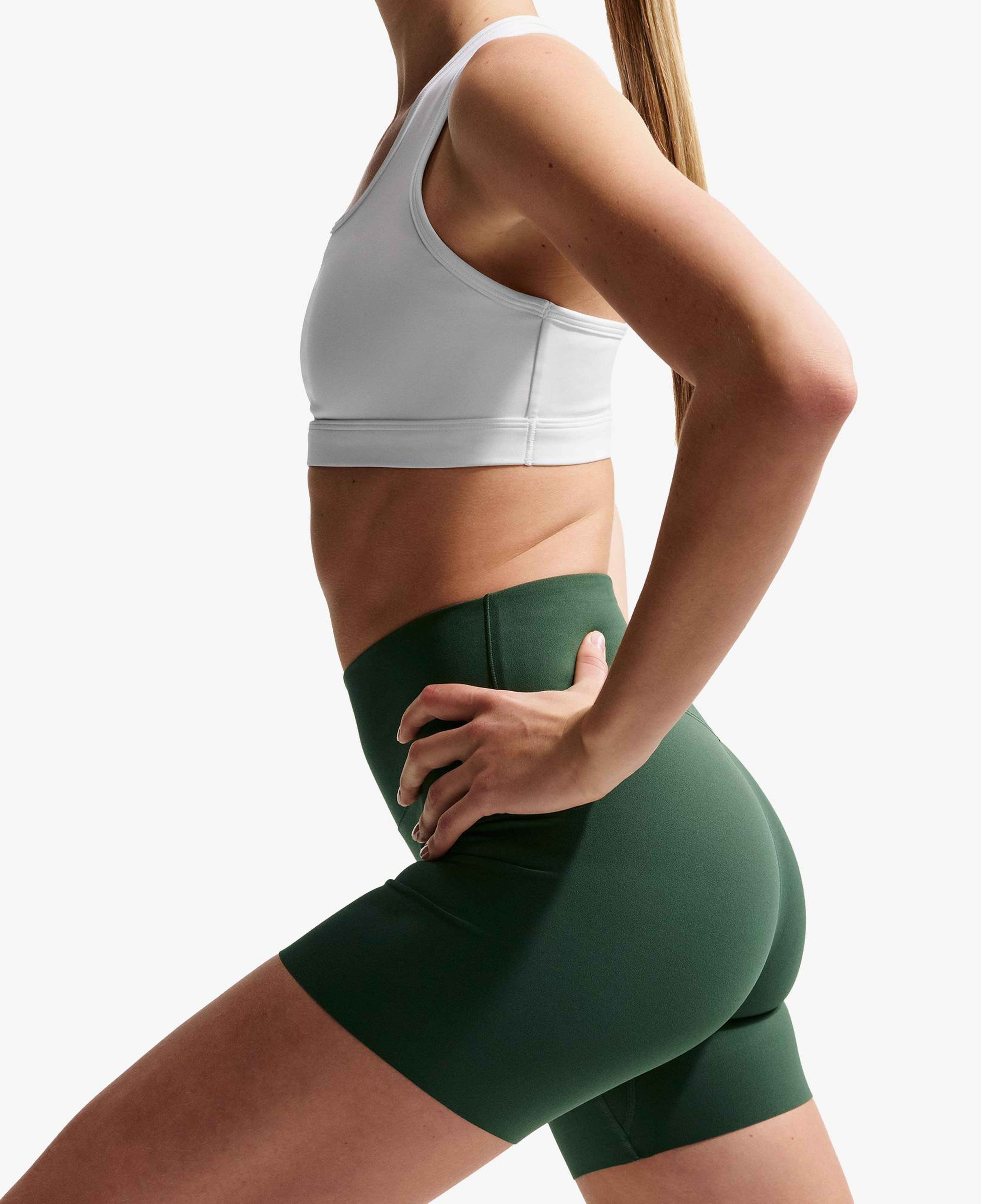 Nike Dri-Fit Zenvy Yüksek Belli 13 cm Kadın Yeşil Kısa Tayt