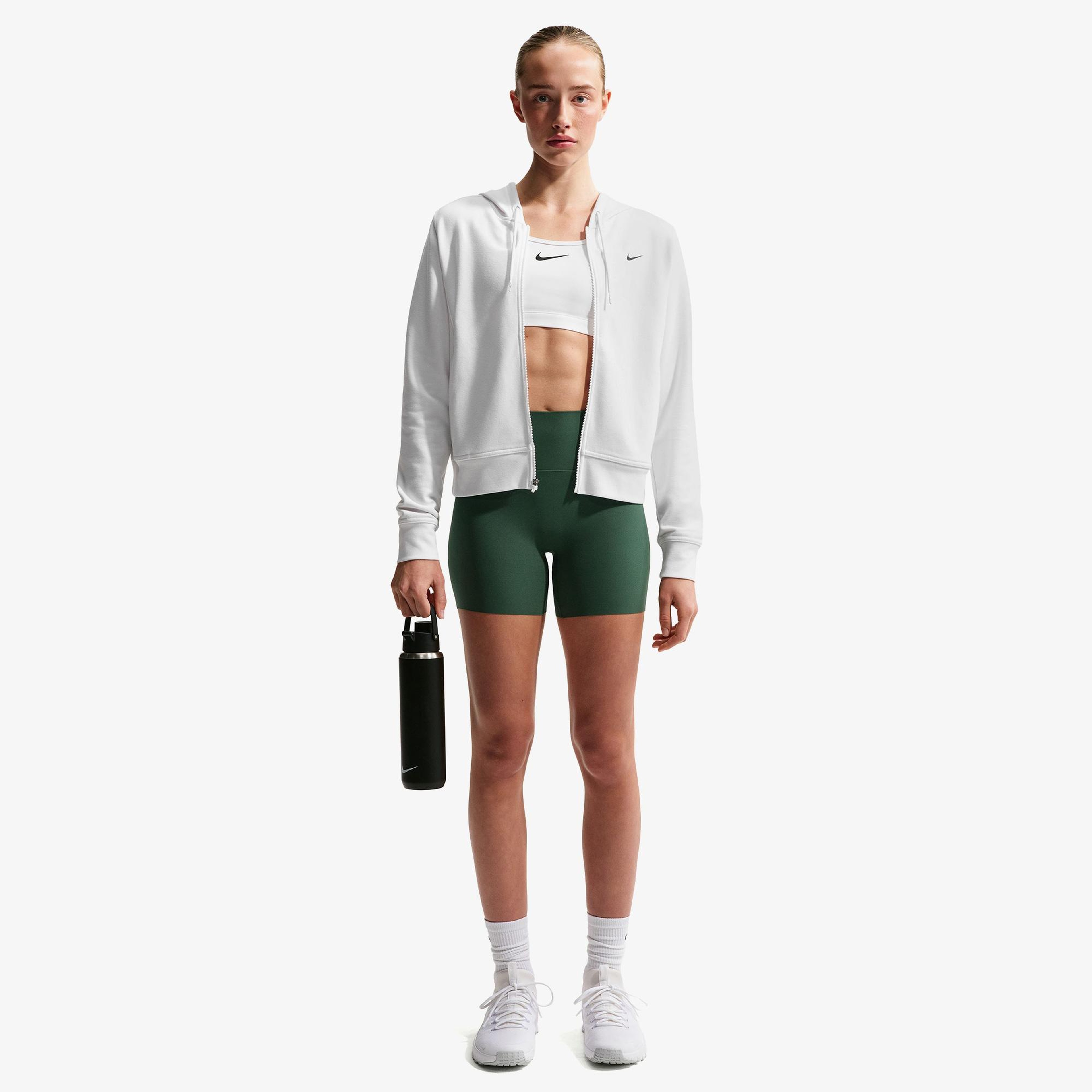 Nike Dri-Fit Zenvy Yüksek Belli 13 cm Kadın Yeşil Kısa Tayt