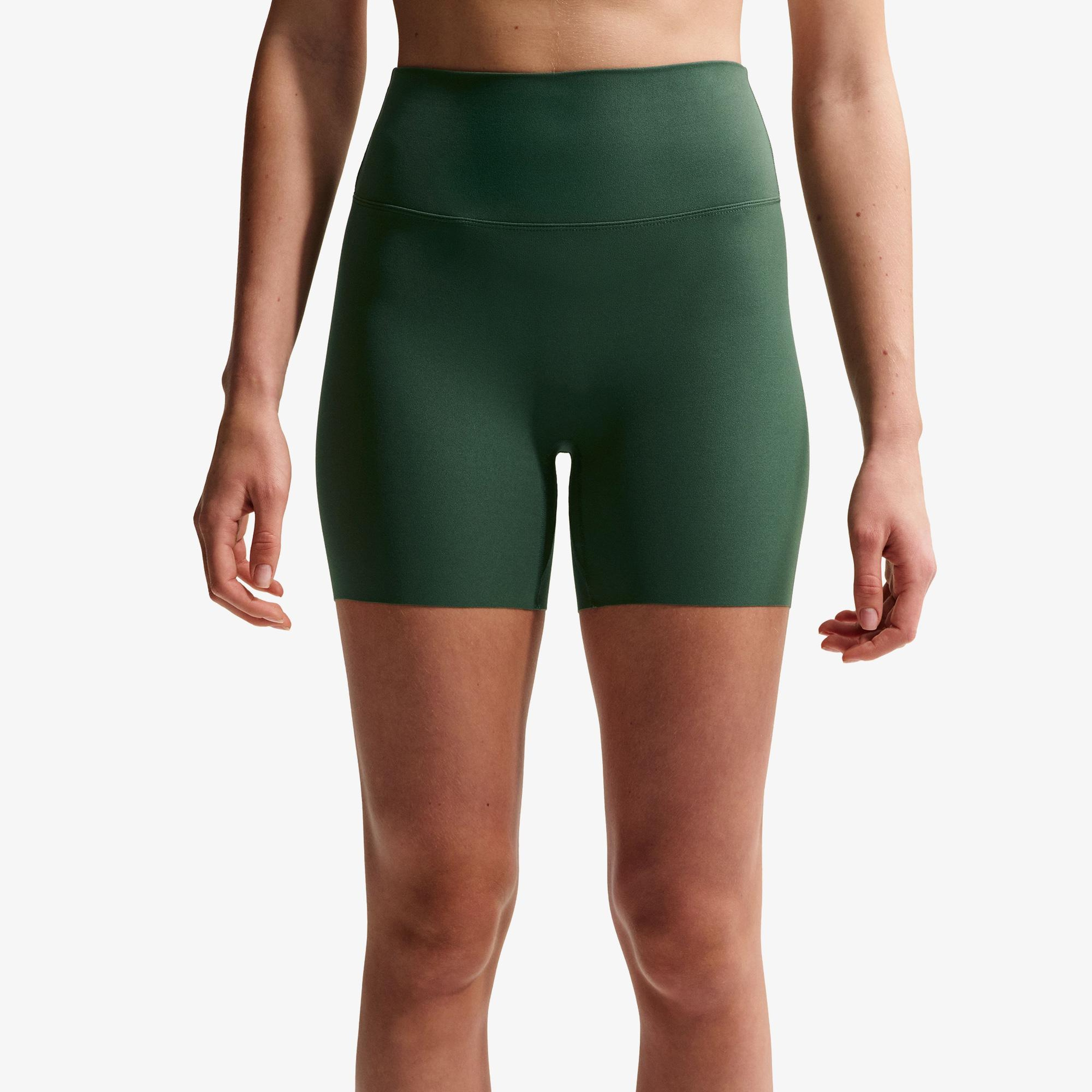 Nike Dri-Fit Zenvy Yüksek Belli 13 cm Kadın Yeşil Kısa Tayt