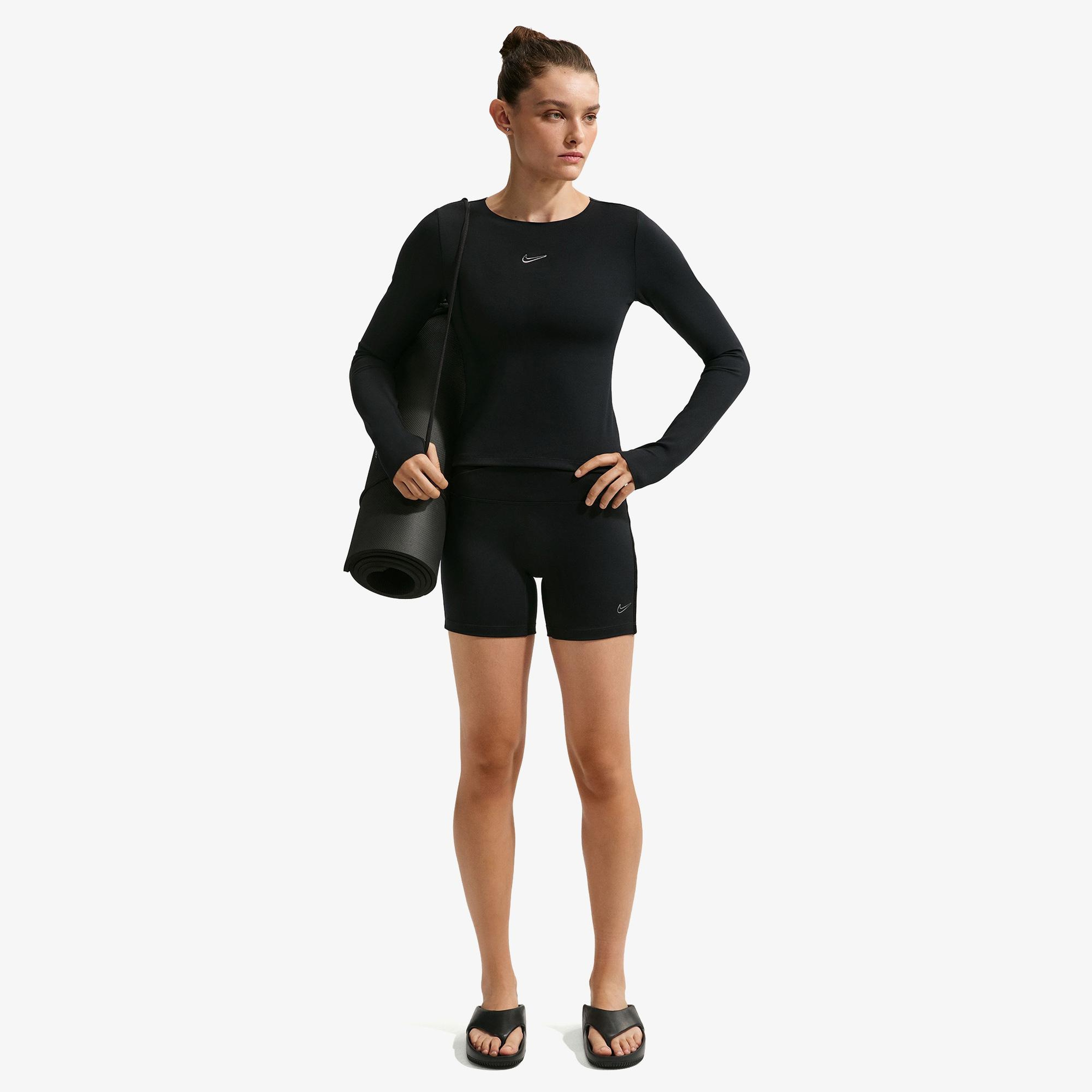 Nike Dri-Fit One 13 cm Kadın Siyah Kısa Tayt