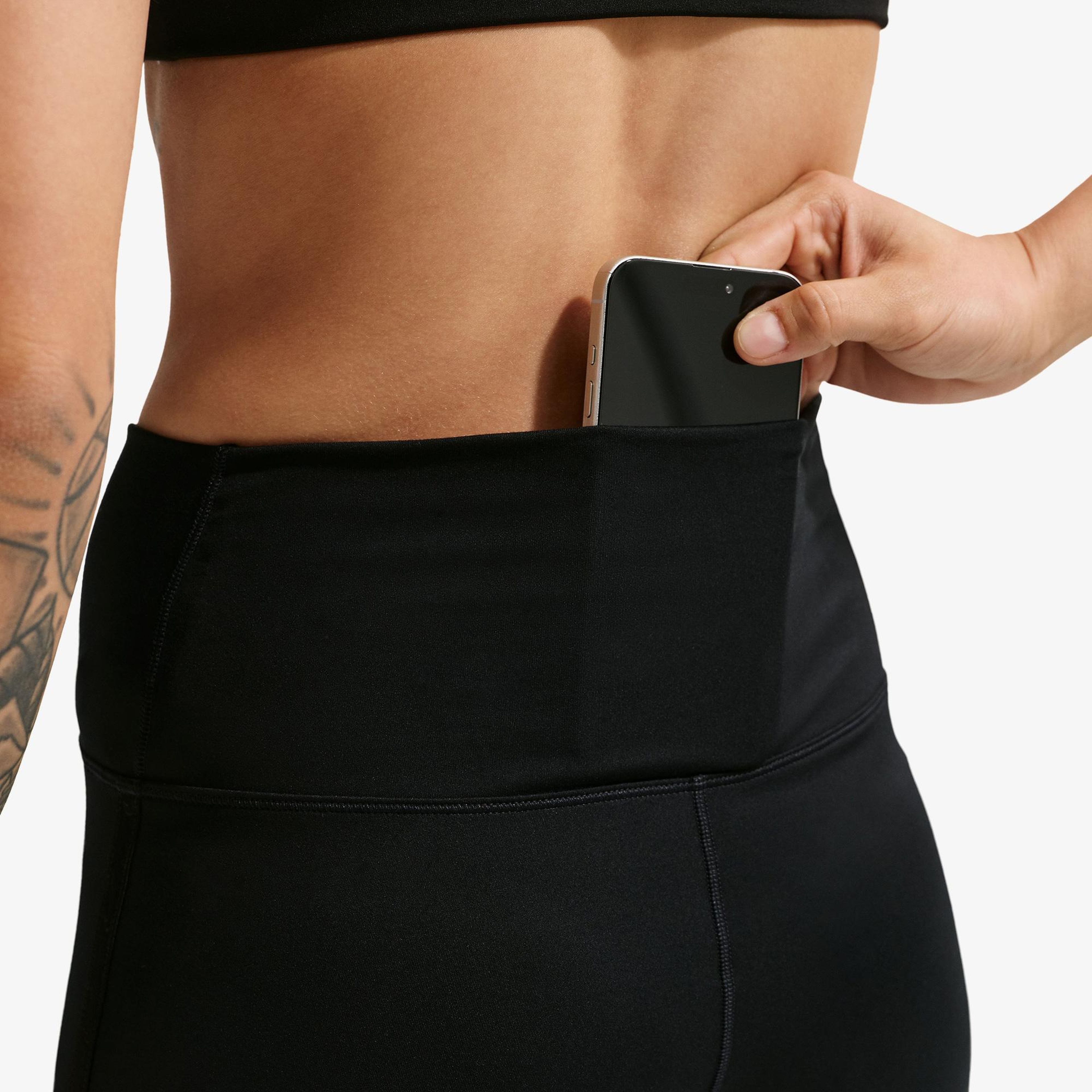 Nike Dri-Fit One 13 cm Kadın Siyah Kısa Tayt