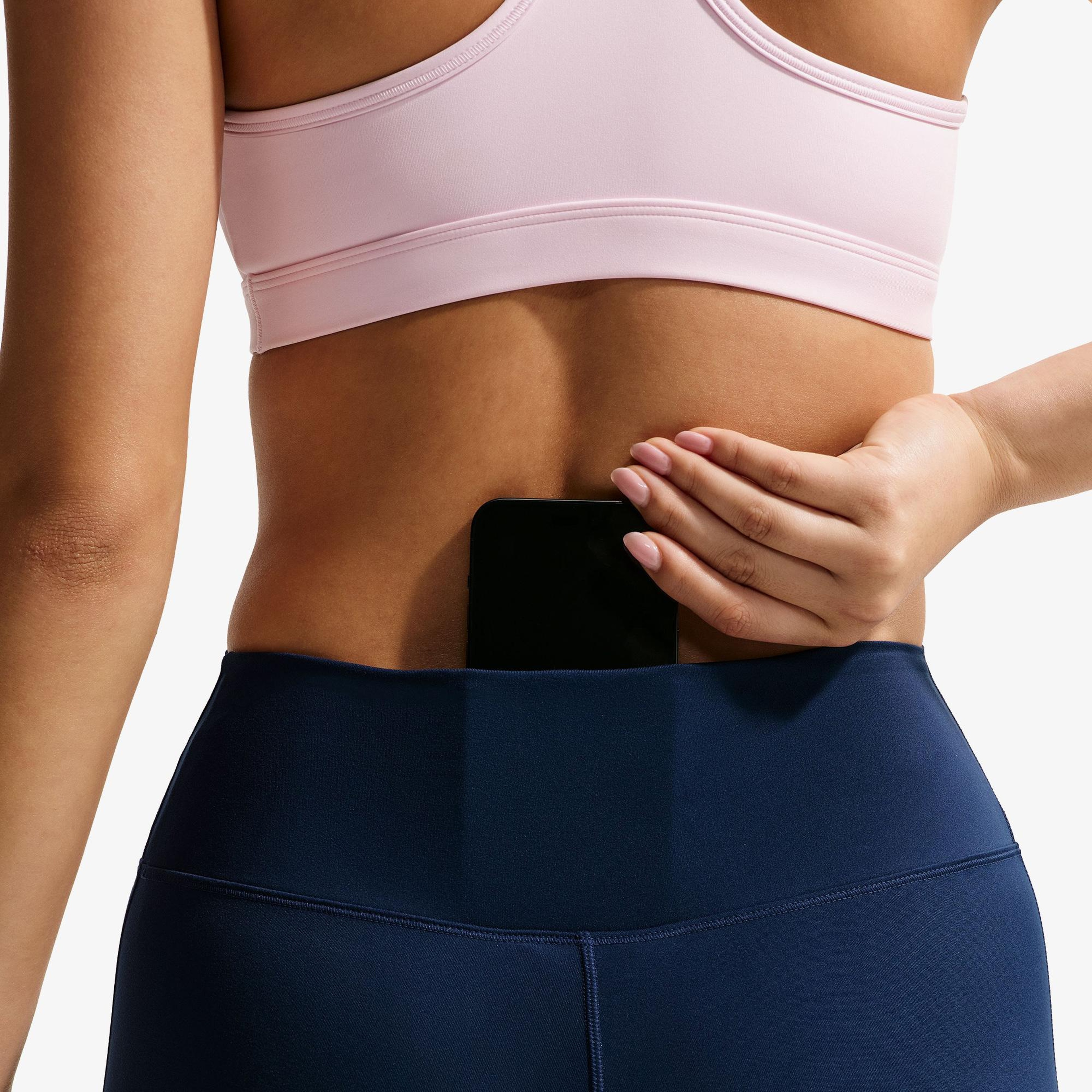 Nike Dri-Fit One Yüksel Belli 13 cm Kadın Lacivert Kısa Tayt