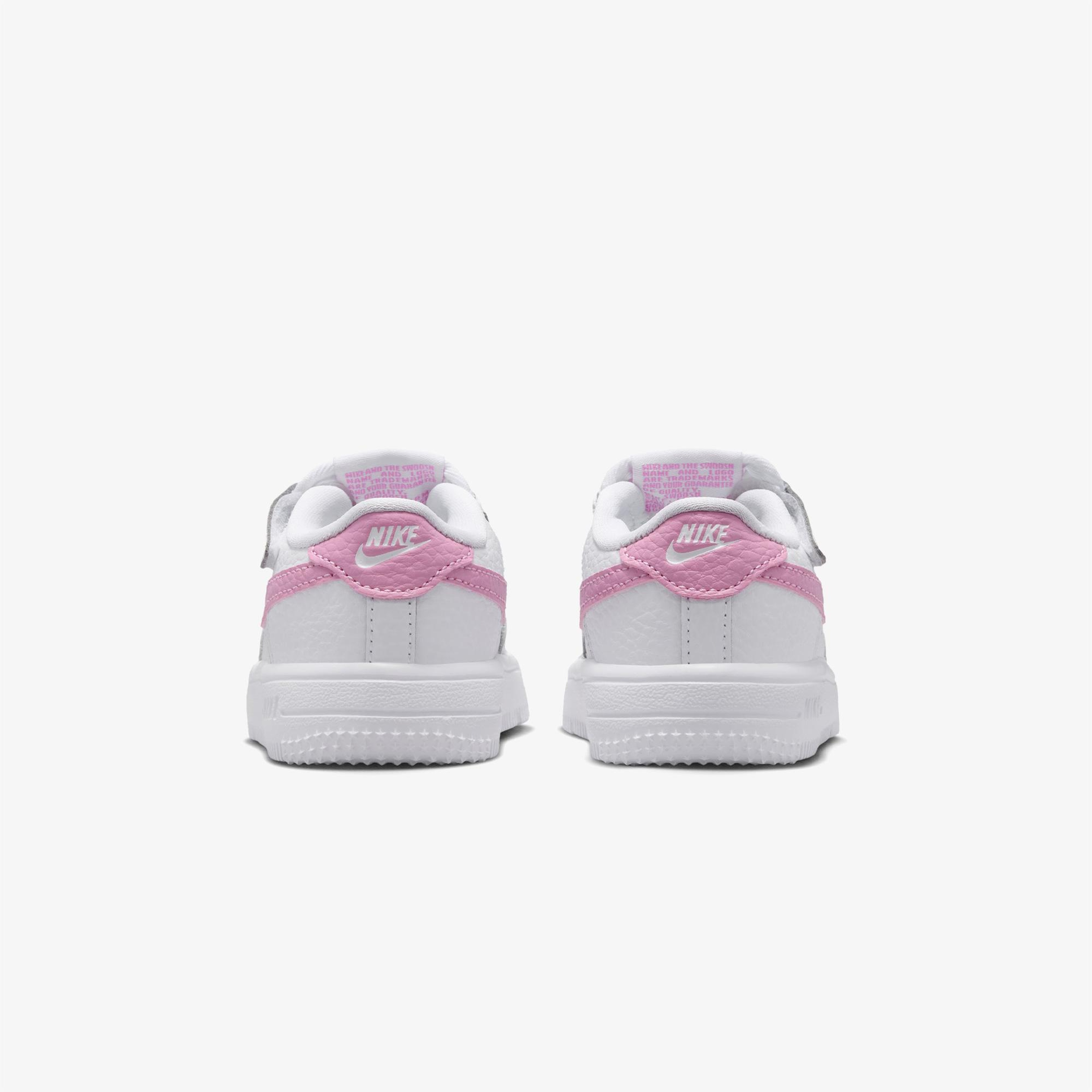 Nike Force 1 Low EasyOn Çocuk Beyaz/Pembe Spor Ayakkabı