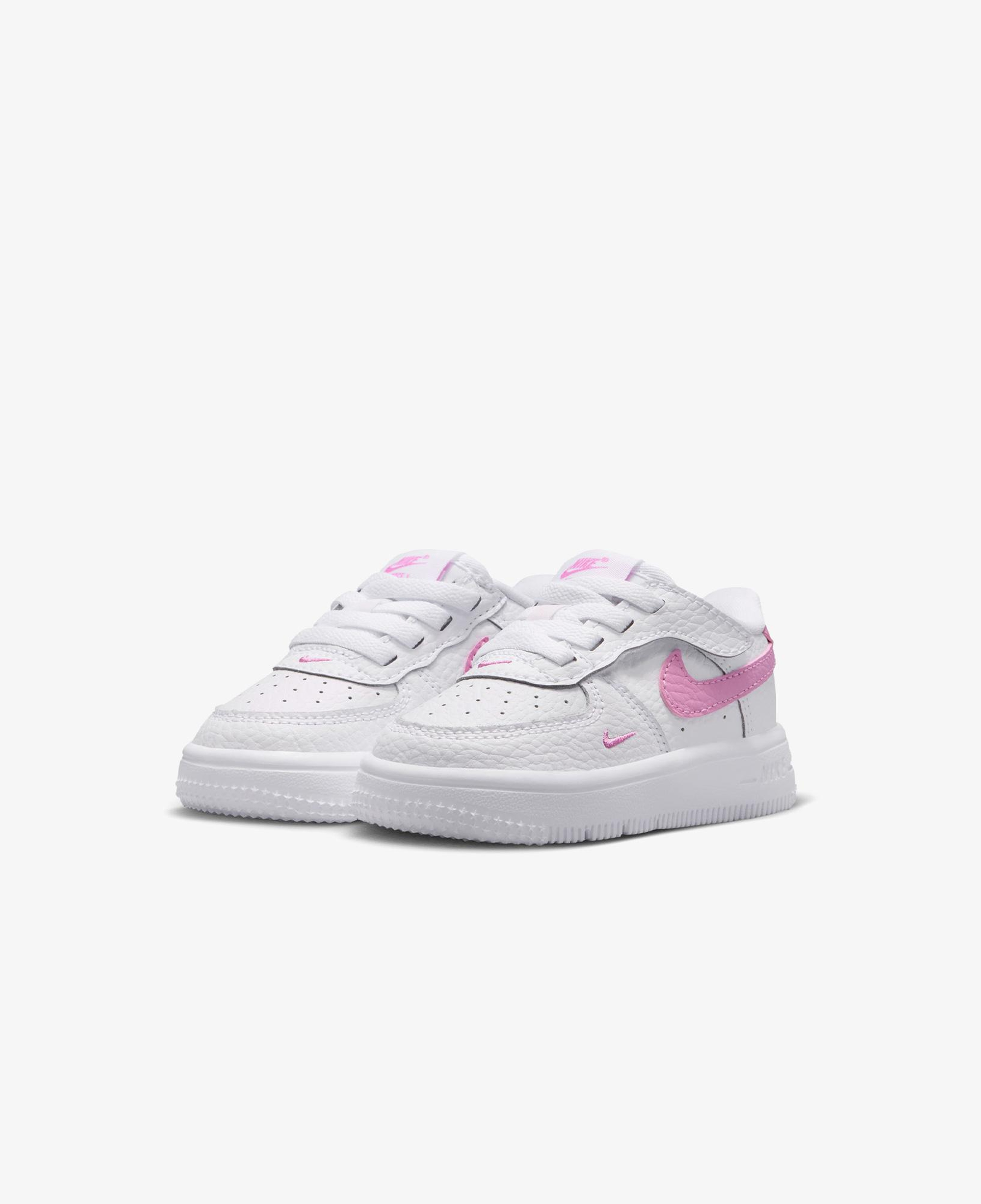 Nike Force 1 Low EasyOn Çocuk Beyaz/Pembe Spor Ayakkabı