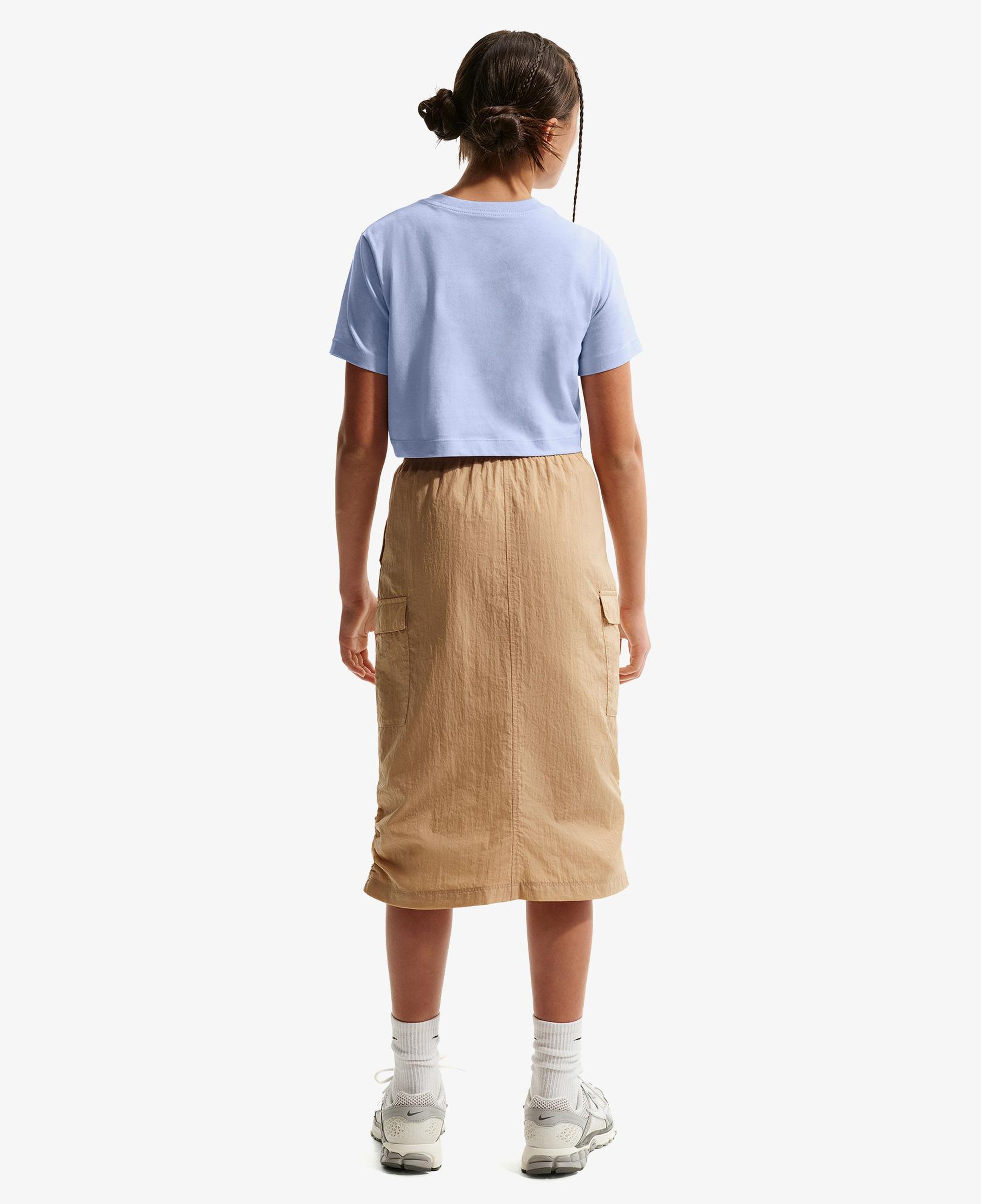 Nike Sportswear Futura Çocuk Lila Crop T-Shirt