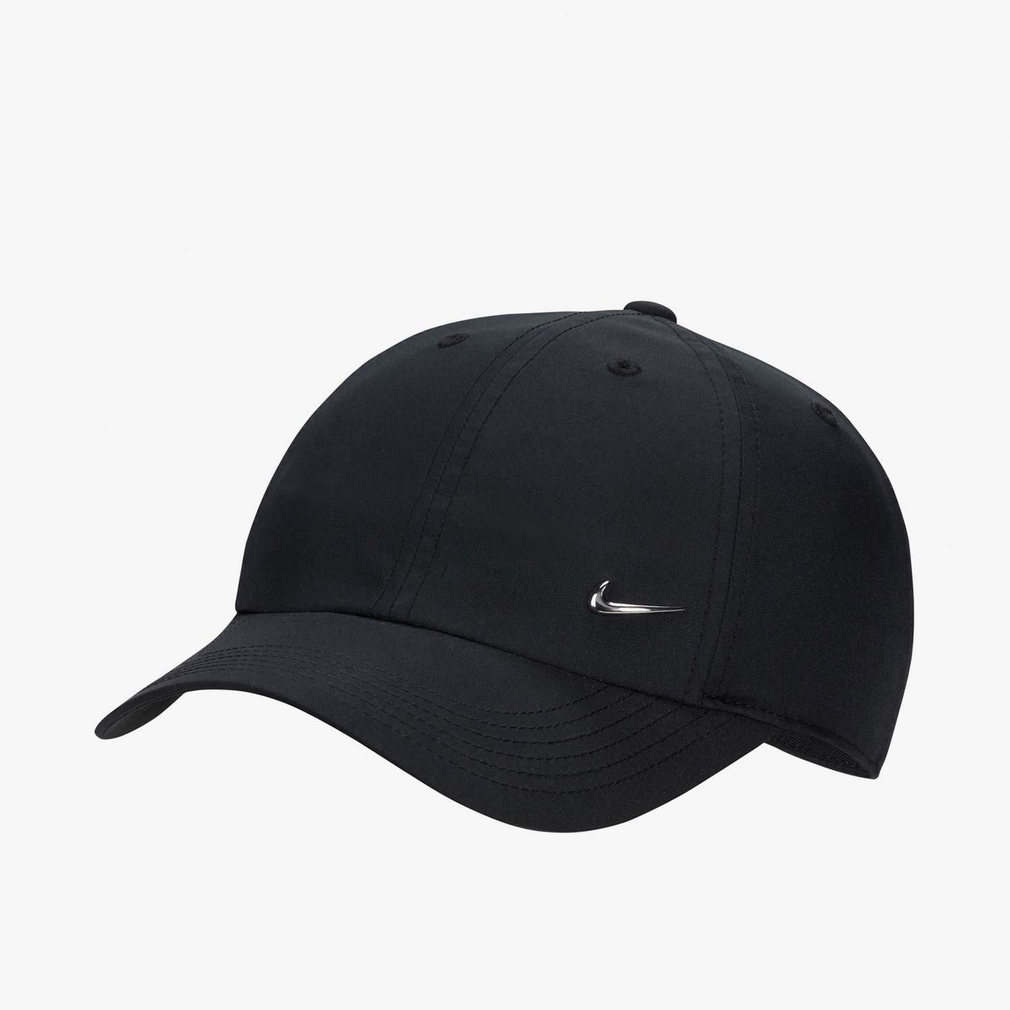 Nike Dri-Fit Club Metal Swoosh Çocuk Siyah Şapka