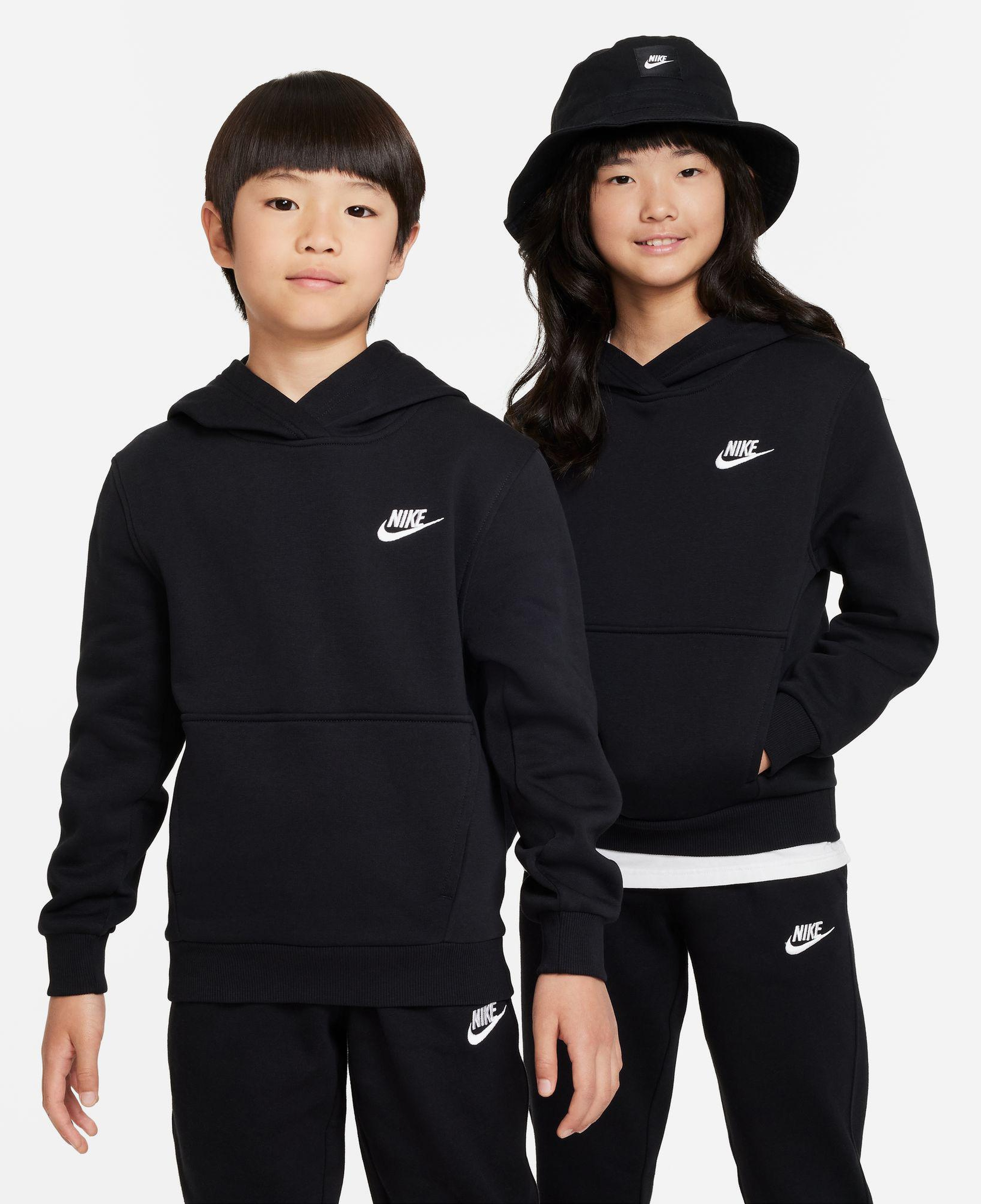 Nike Sportswear Club Fleece Çocuk Siyah Kapüşonlu Hoodie