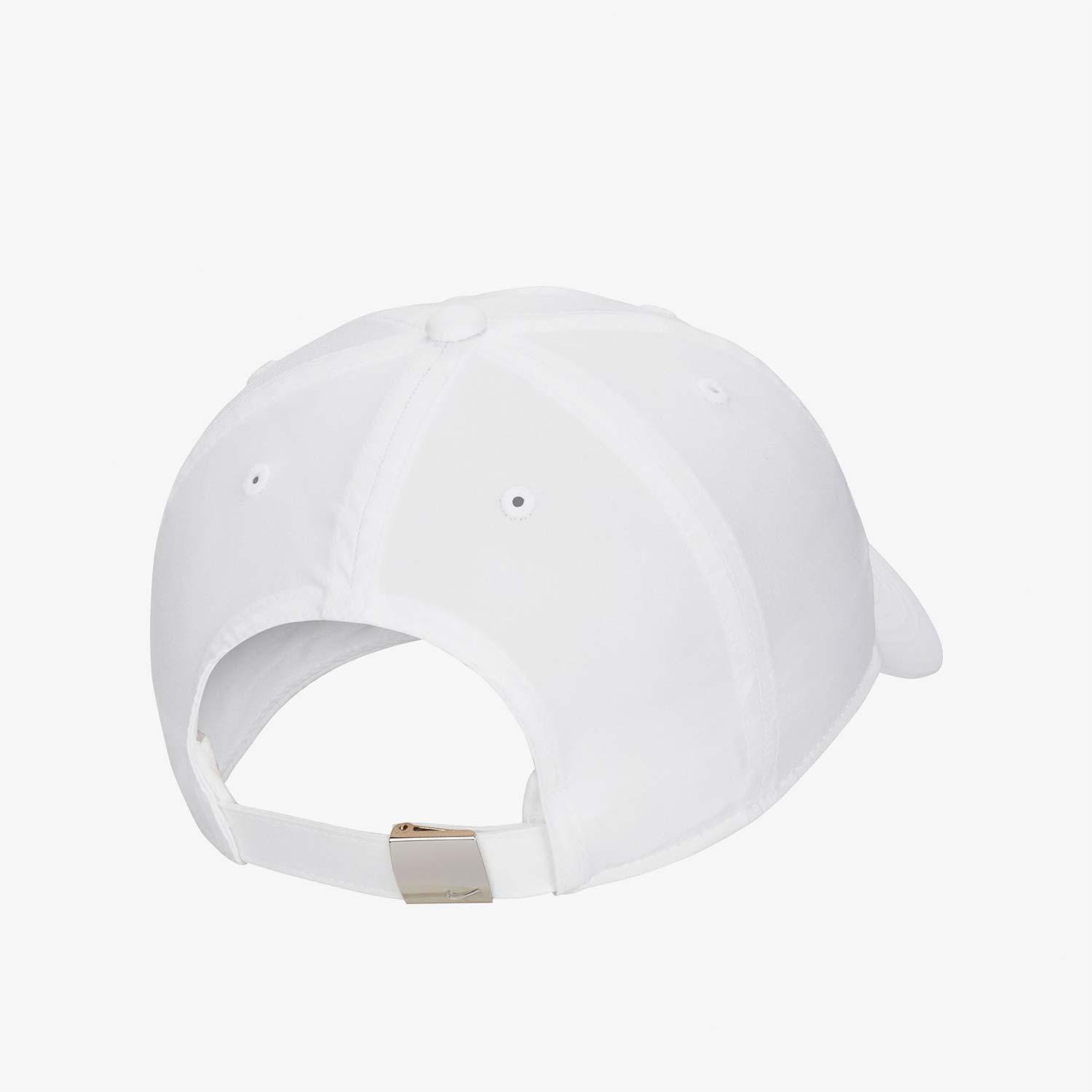 Nike Dri-Fit Club Metal Swoosh Çocuk Beyaz Şapka