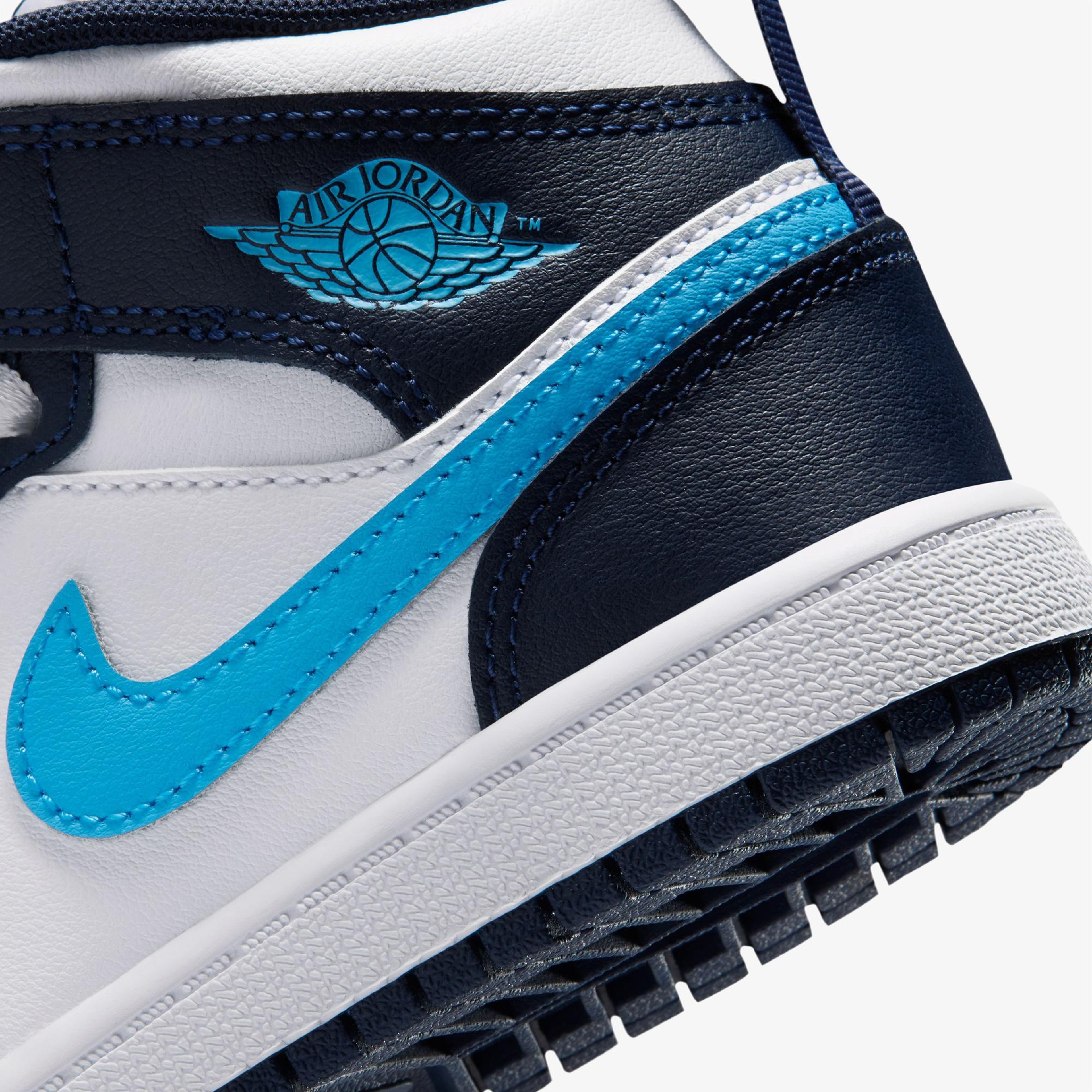 Jordan 1 Mid Çocuk Lacivert Spor Ayakkabı