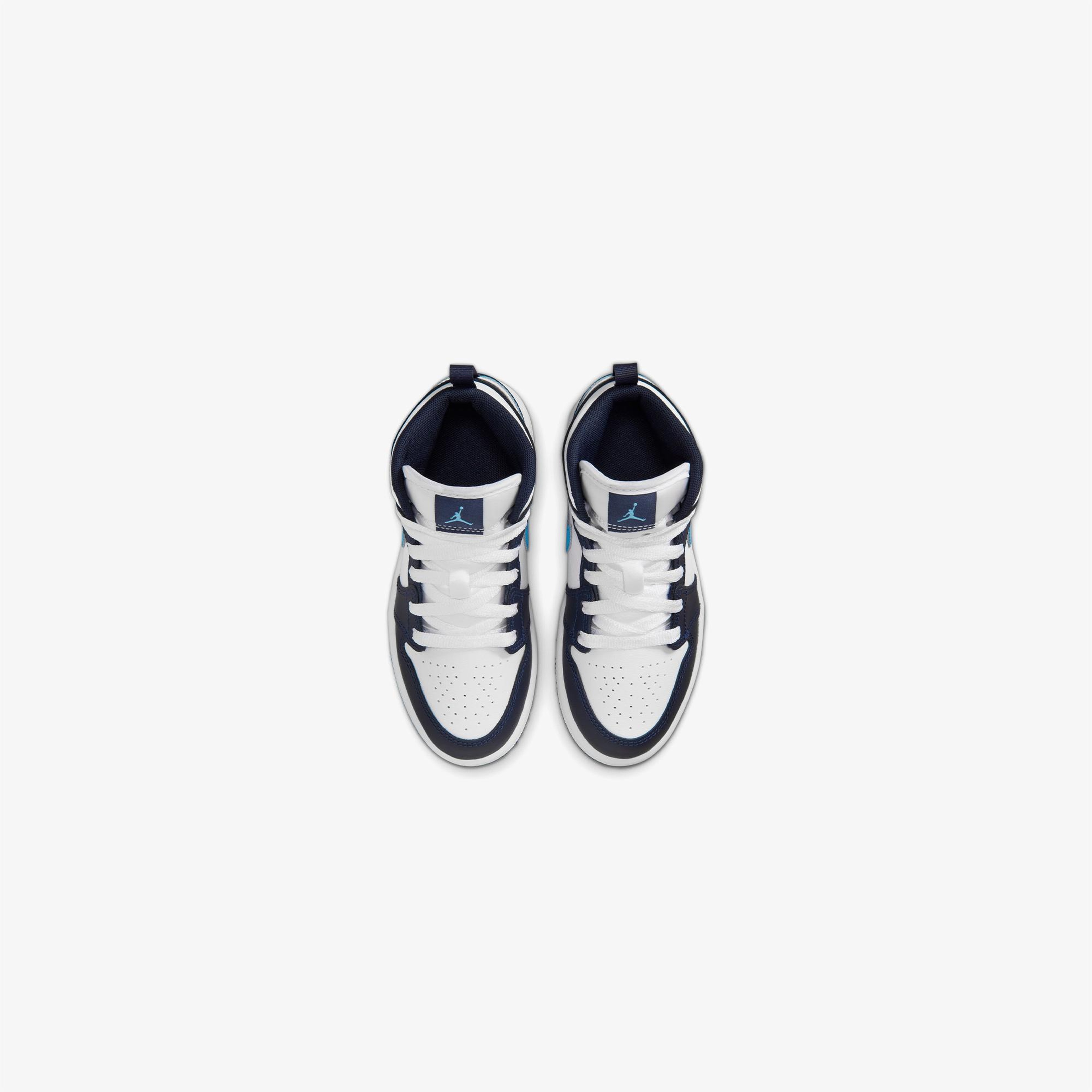 Jordan 1 Mid Çocuk Lacivert Spor Ayakkabı