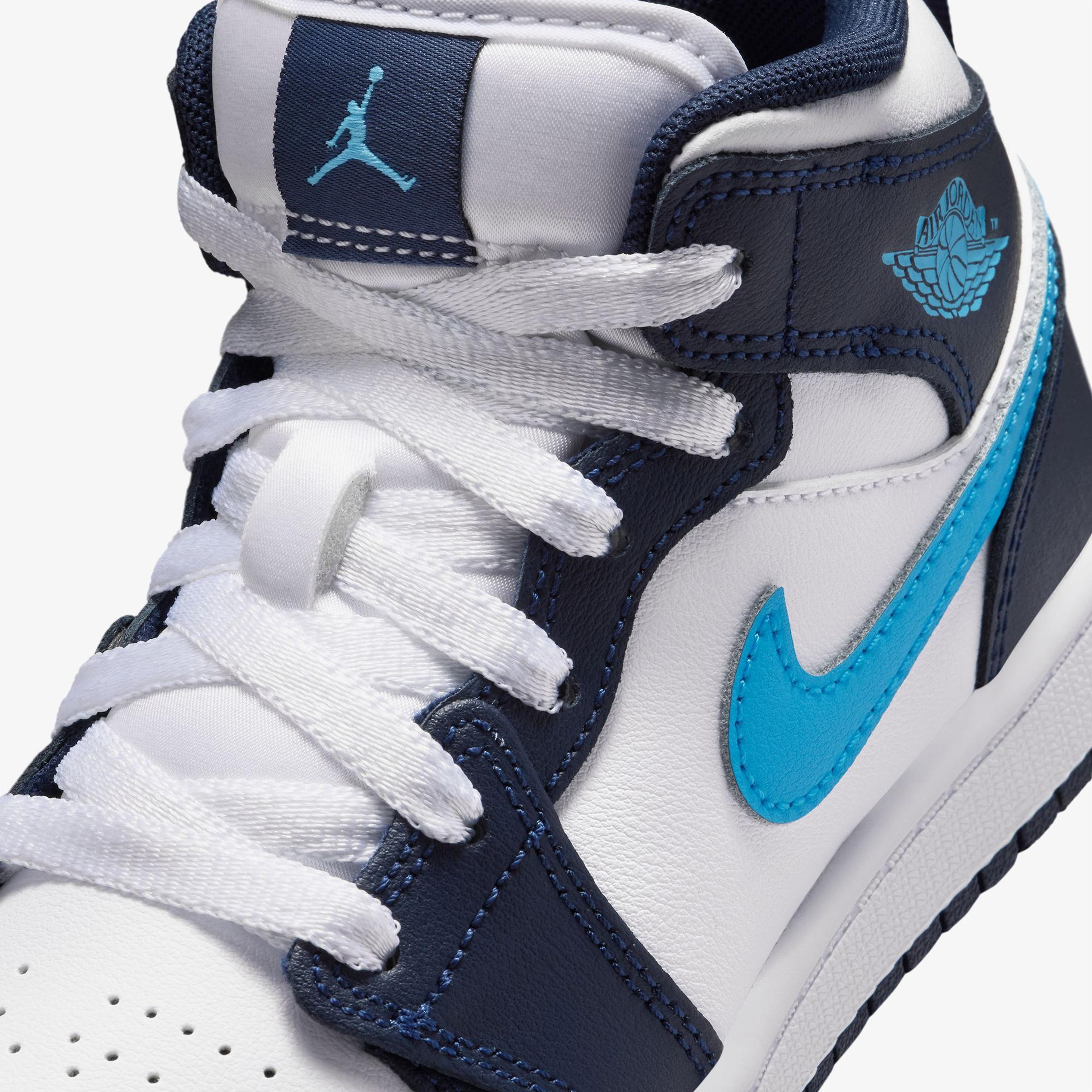 Jordan 1 Mid Çocuk Lacivert Spor Ayakkabı