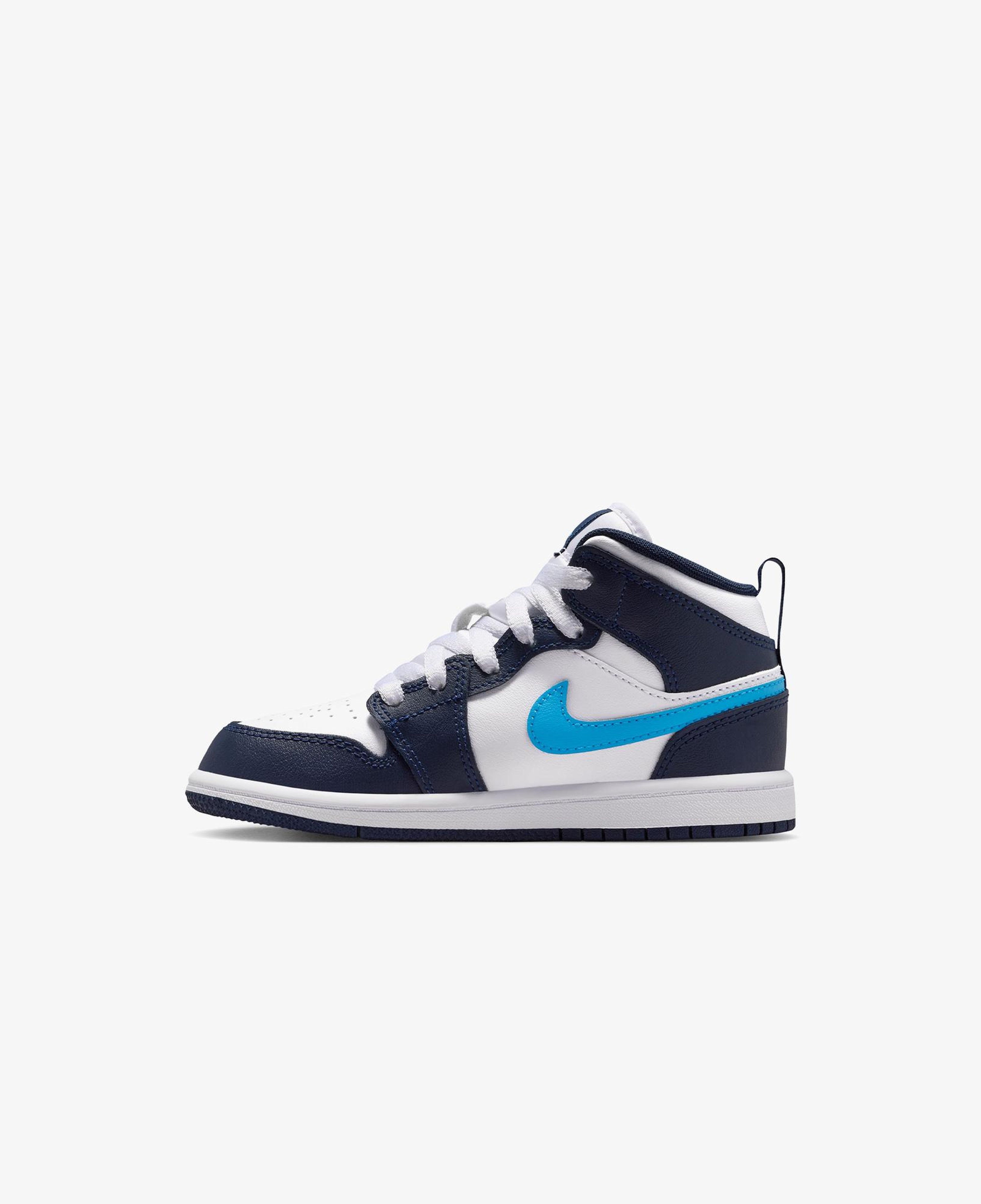 Jordan 1 Mid Çocuk Lacivert Spor Ayakkabı