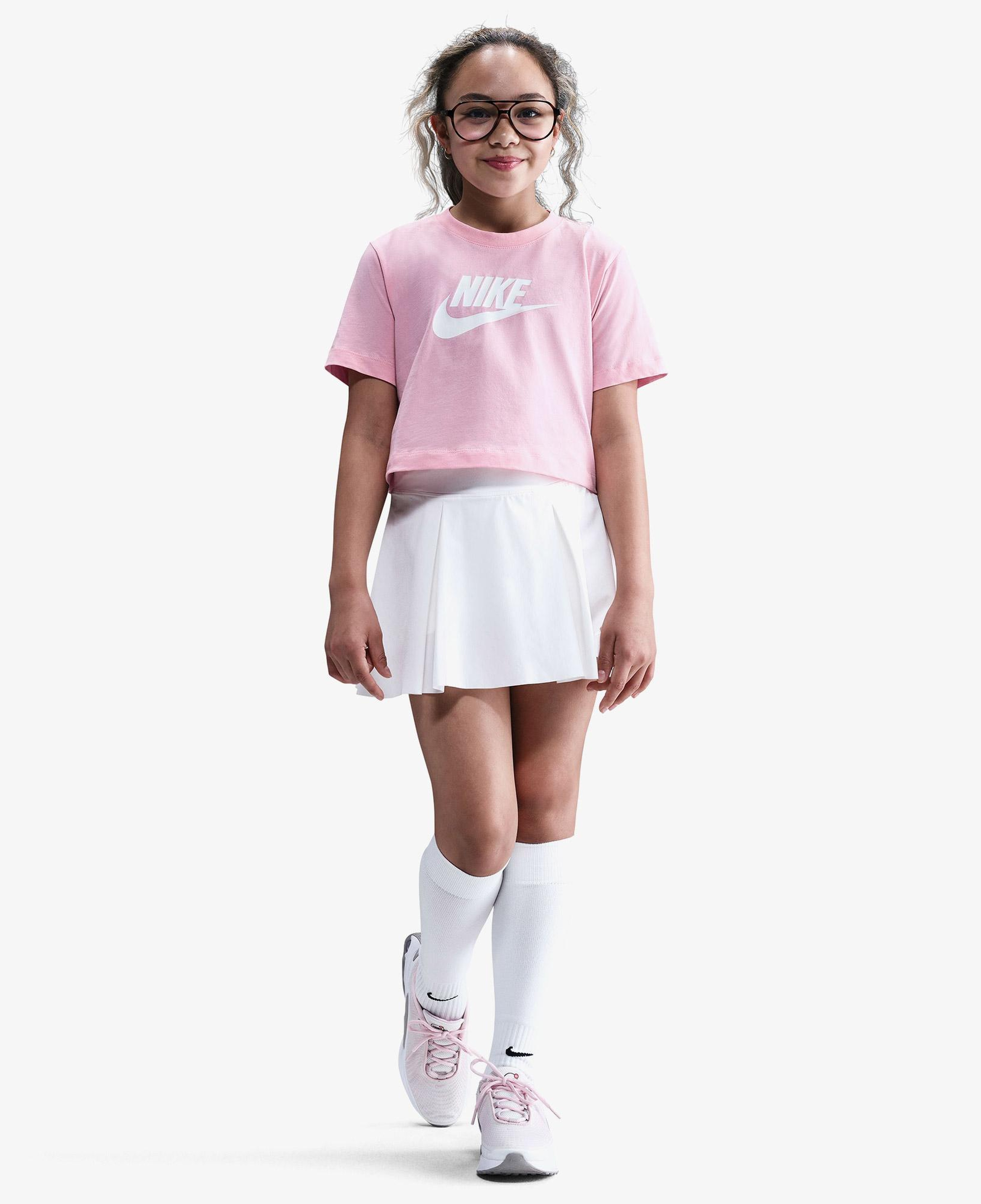 Nike Sportswear Futura Çocuk Pembe Crop T-Shirt