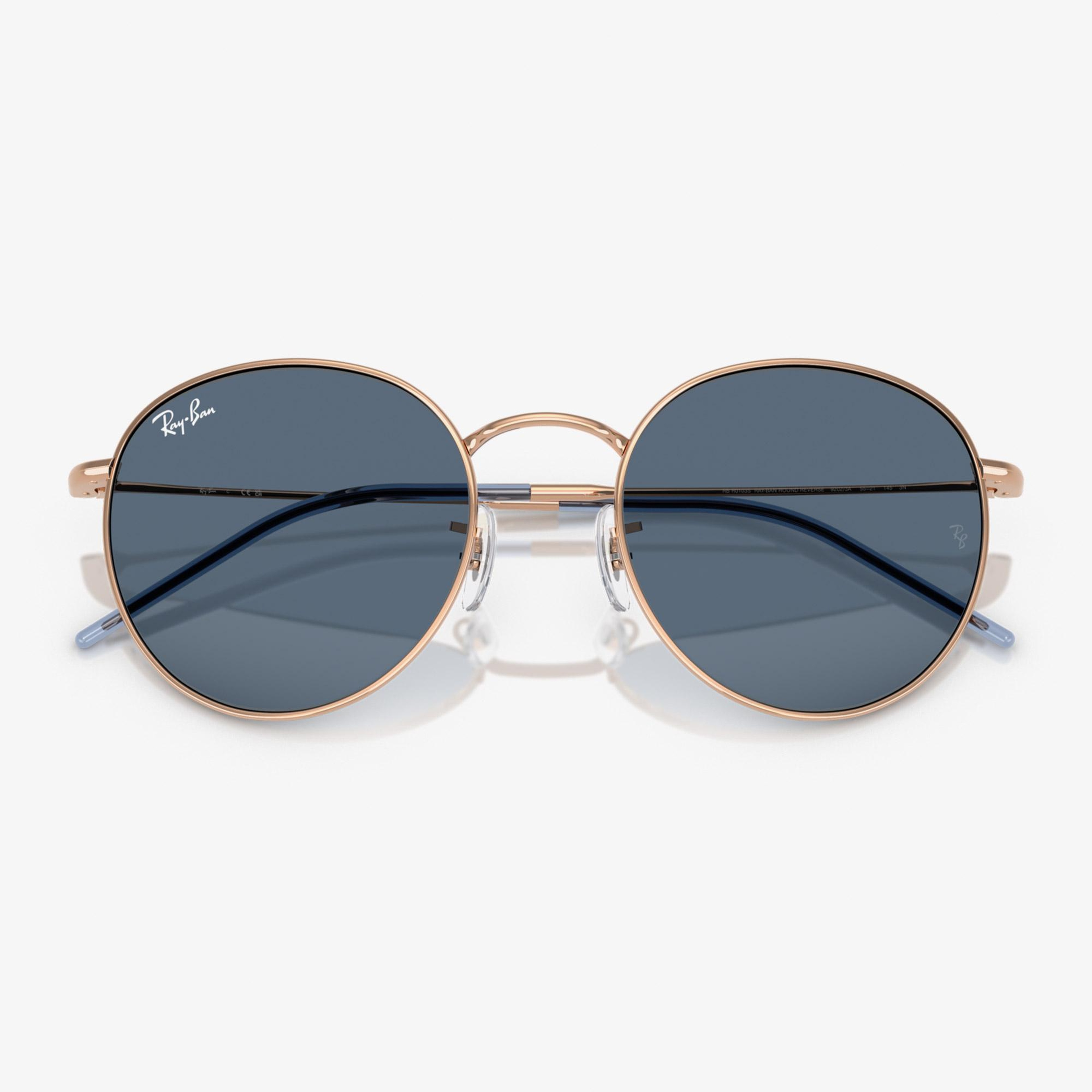 Ray-Ban Round Reverse RBR0103S Unisex Altın Rengi Güneş Gözlüğü