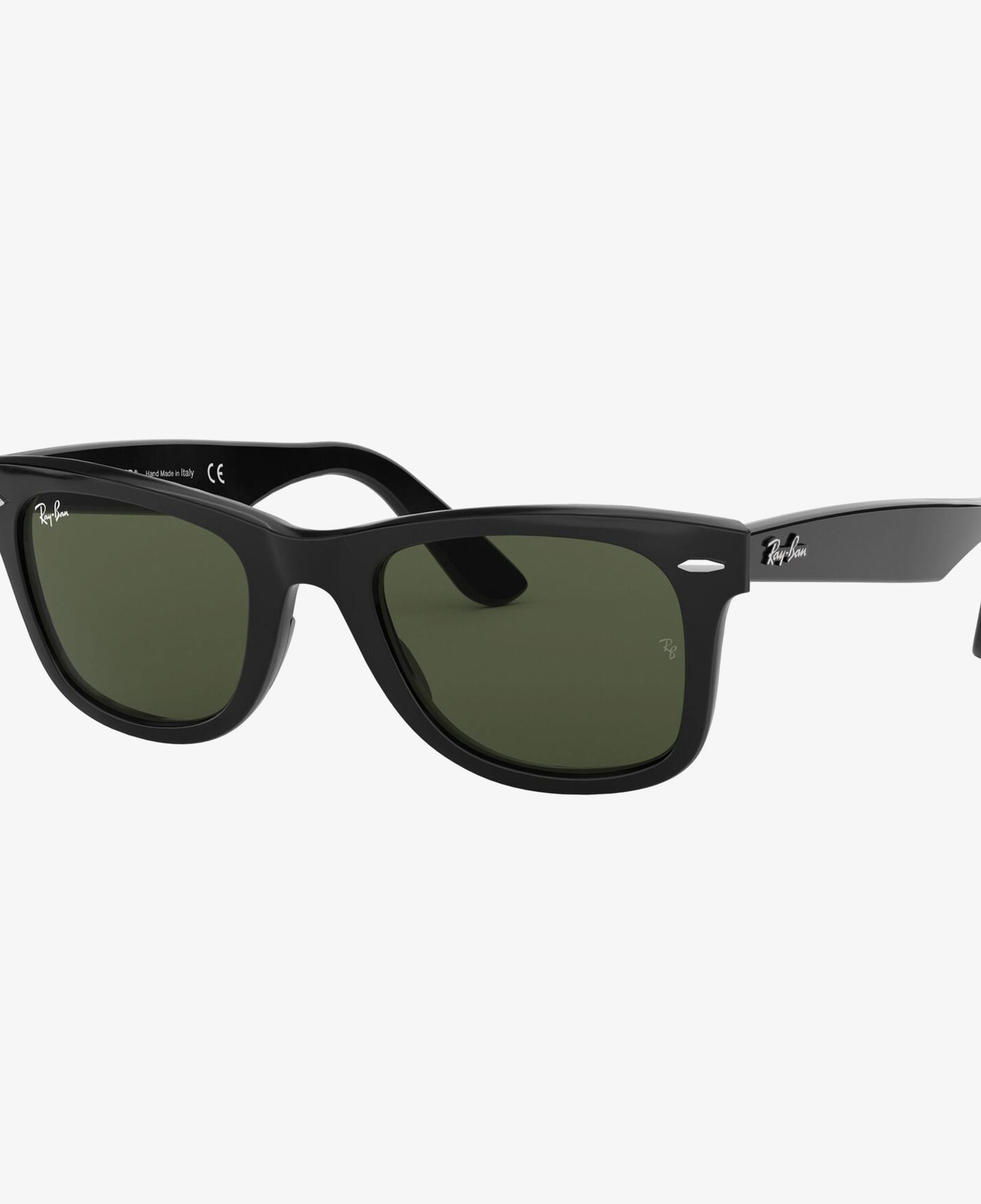 RAY-BAN 0RB2140 Wayfarer Yeşil Camlı Unisex Siyah Güneş Gözlüğü