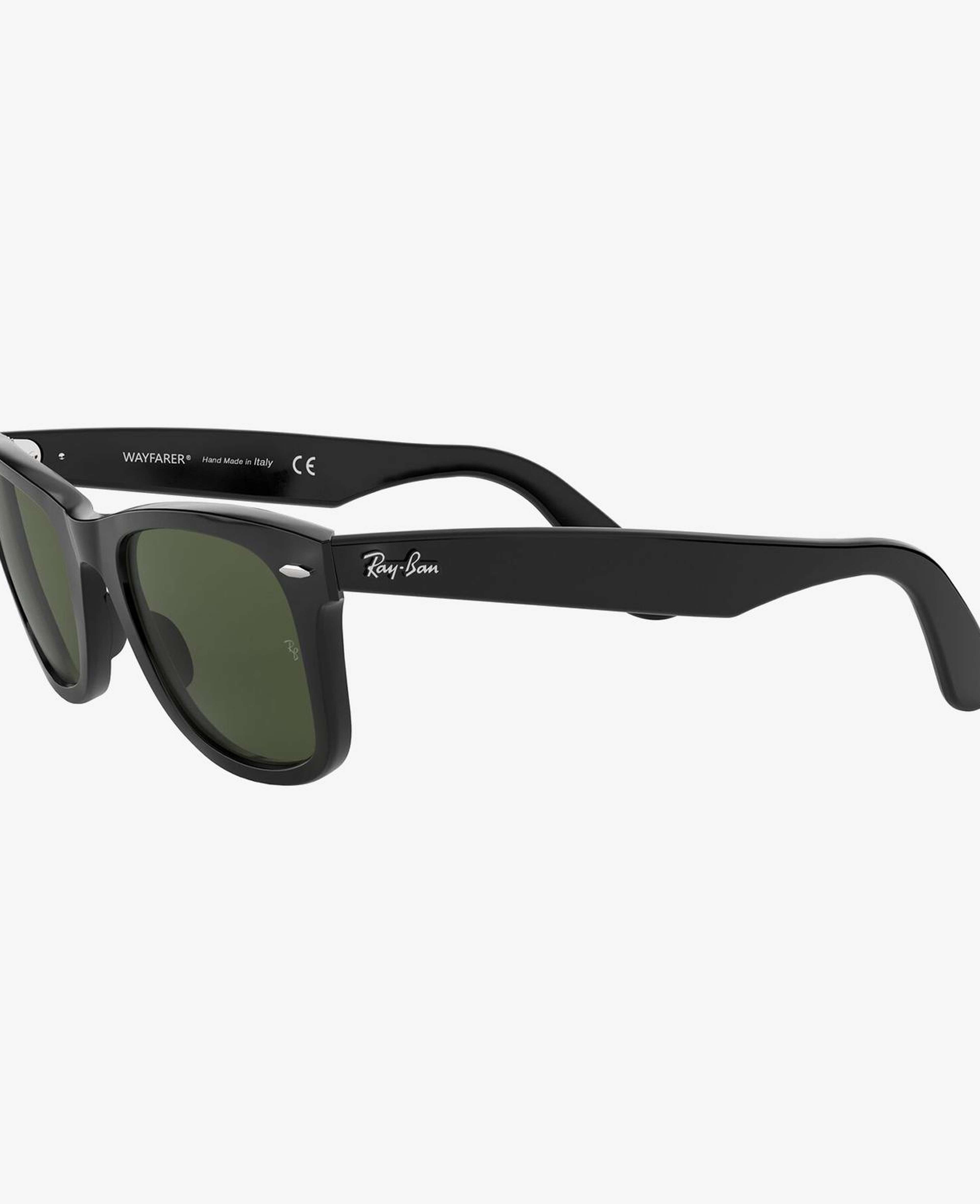 RAY-BAN 0RB2140 Wayfarer Yeşil Camlı Unisex Siyah Güneş Gözlüğü