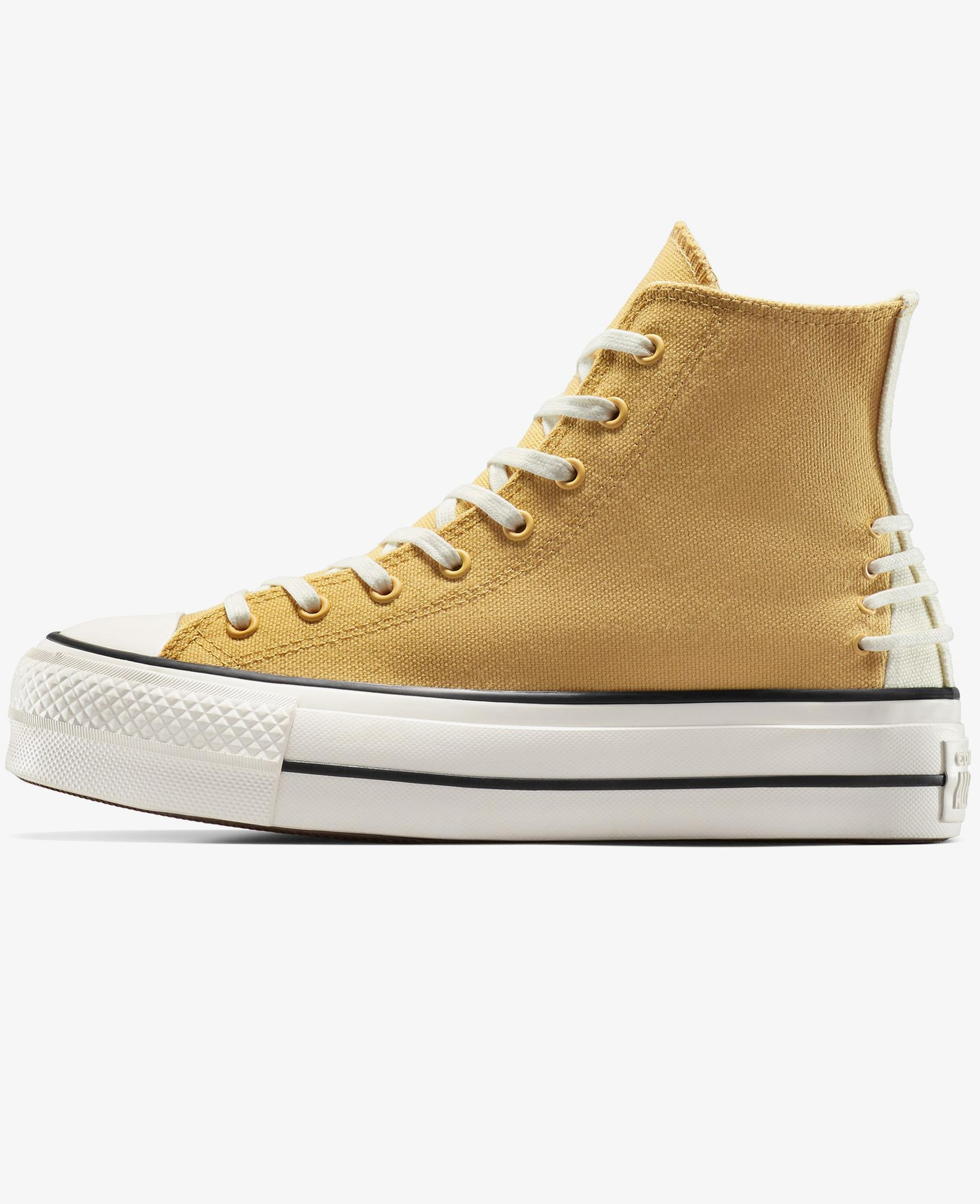 Converse Chuck Taylor All Star Lift Crafted Laces Kadın Turuncu Platform Sneaker