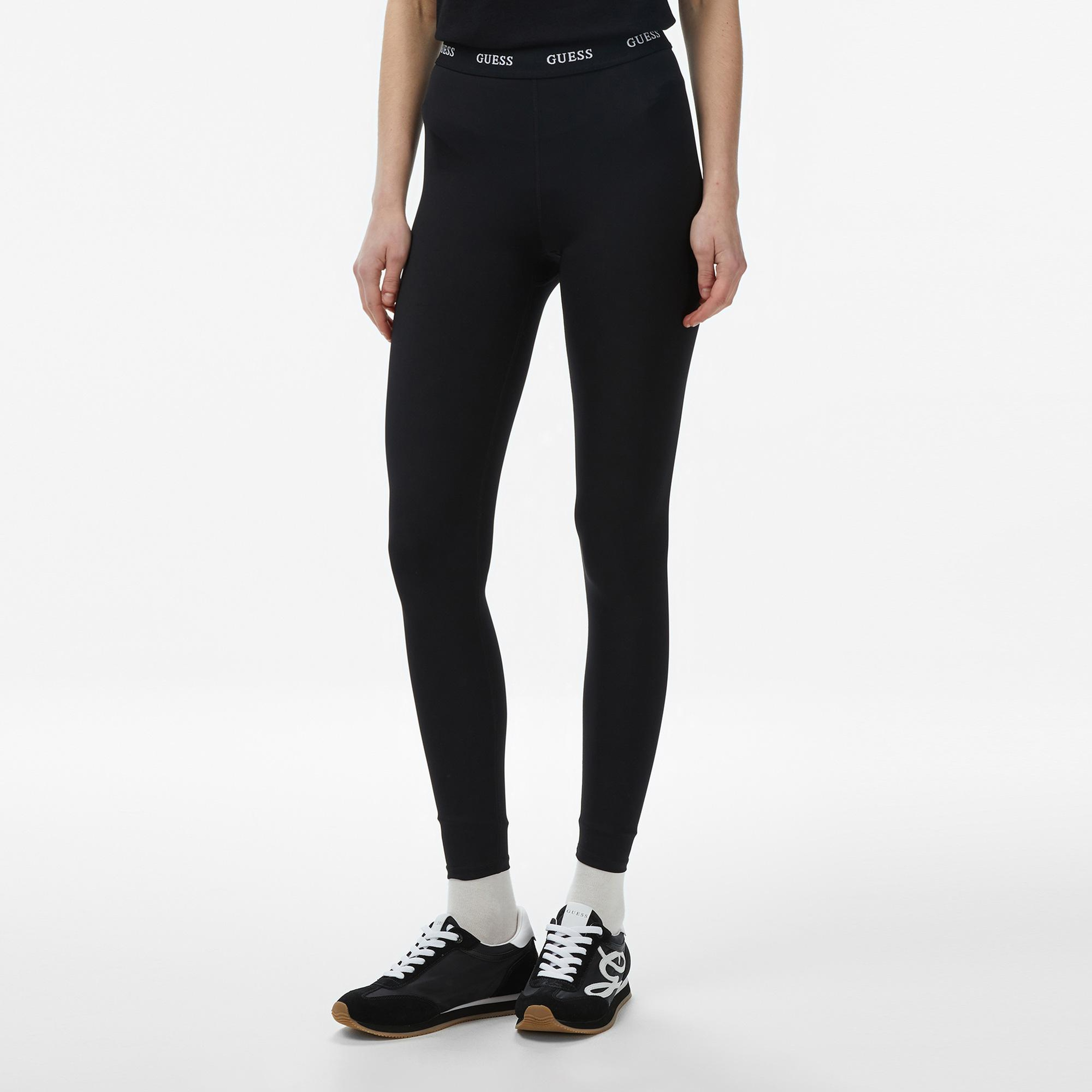 Guess Alba Aktif Kadın Siyah Tayt